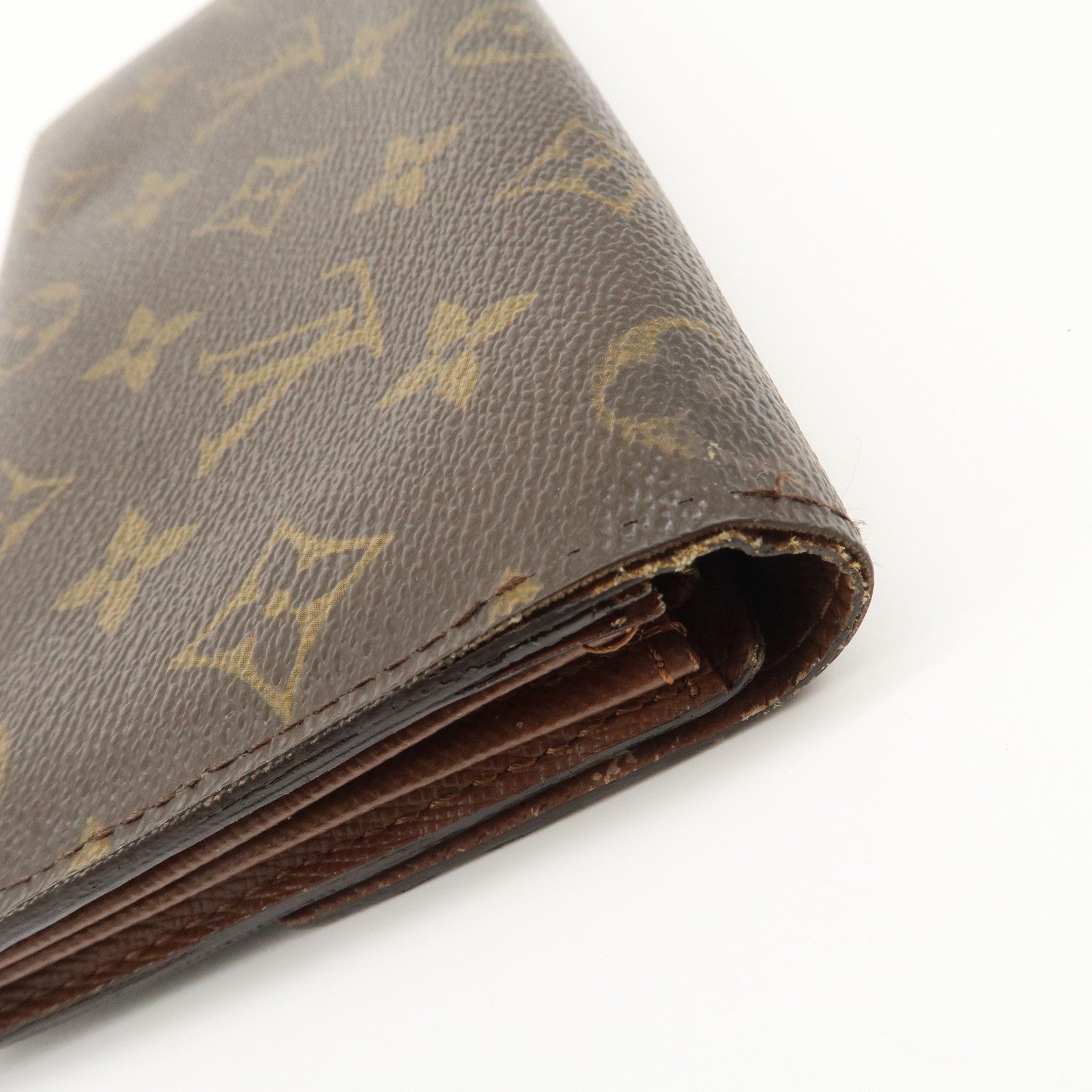 Louis Vuitton Monogram Set of 2 Long Wallet M61734 M93532 Used