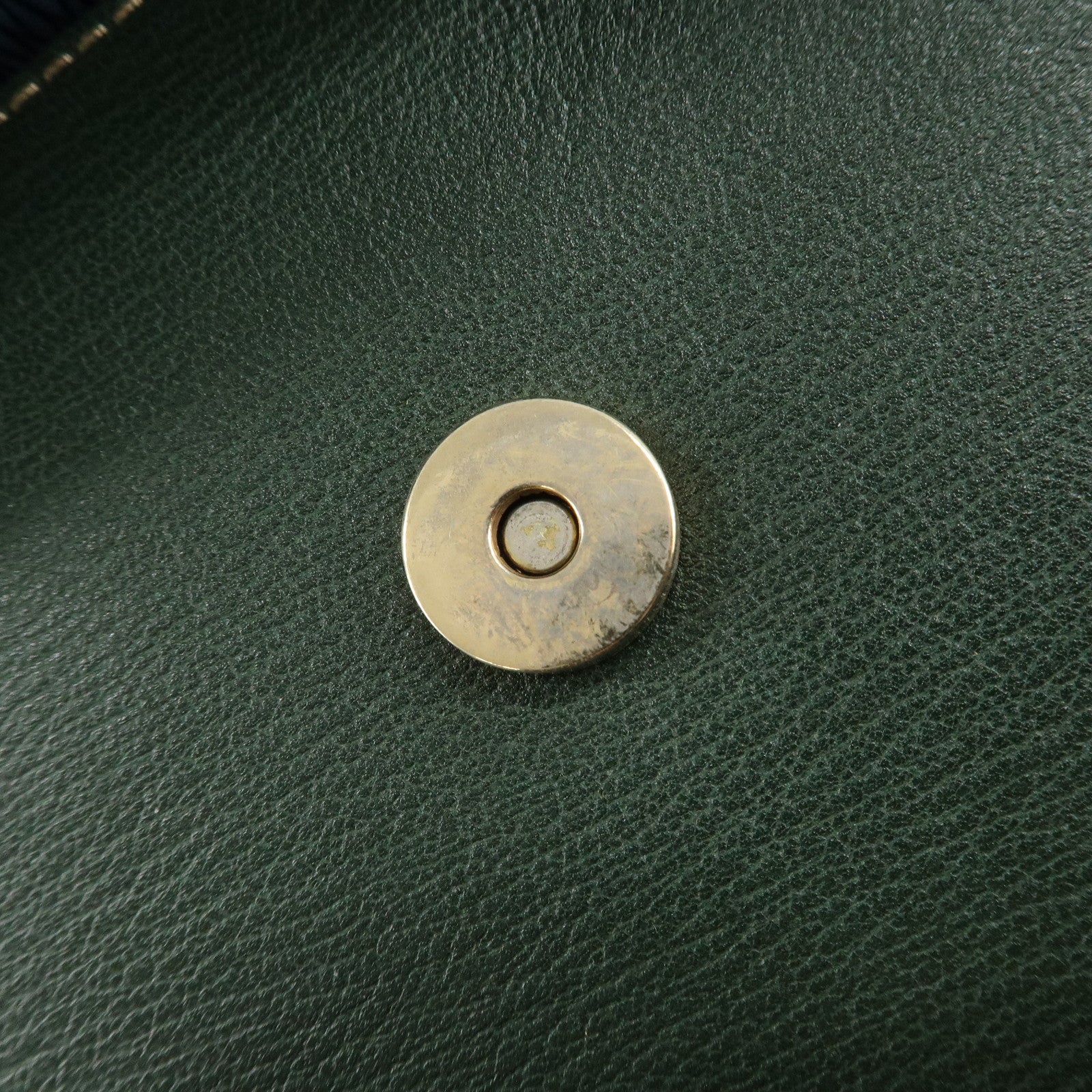 LOEWE Velazquez Suede Leather Shoulder Bag Green Blue Used