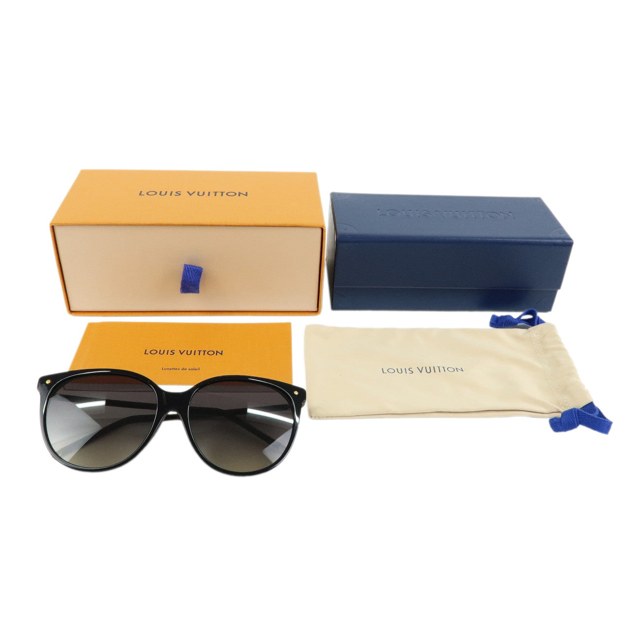 Louis Vuitton Monogram Plastic LV First Round Sunglasses Z1710E