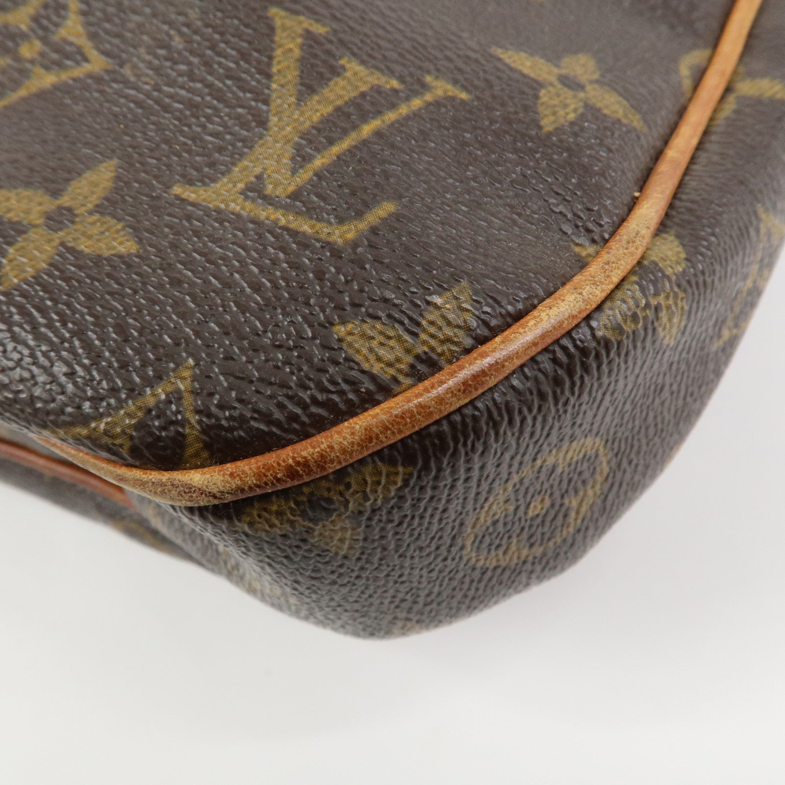 Louis Vuitton Monogram Odeon MM Shoulder Bag Brown M56389