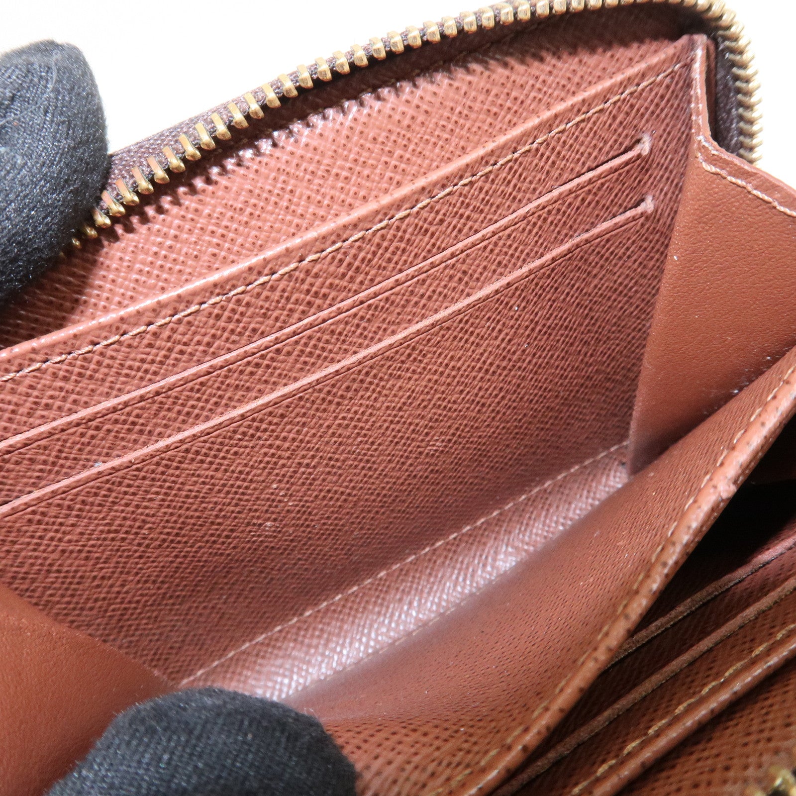 Louis Vuitton Monogram Canvas Zippy Coin Purse Wallet Brown M60067