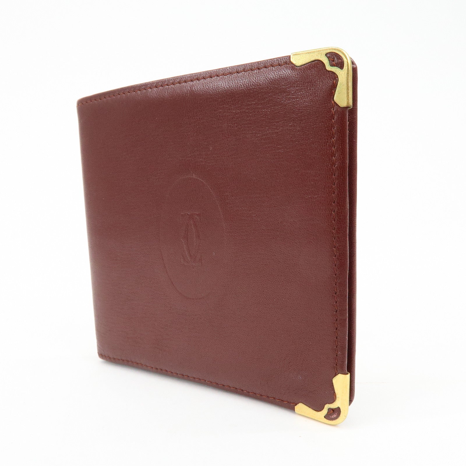 Cartier Must de Cartier Set of 2 Leather Compact Wallet Bordeaux