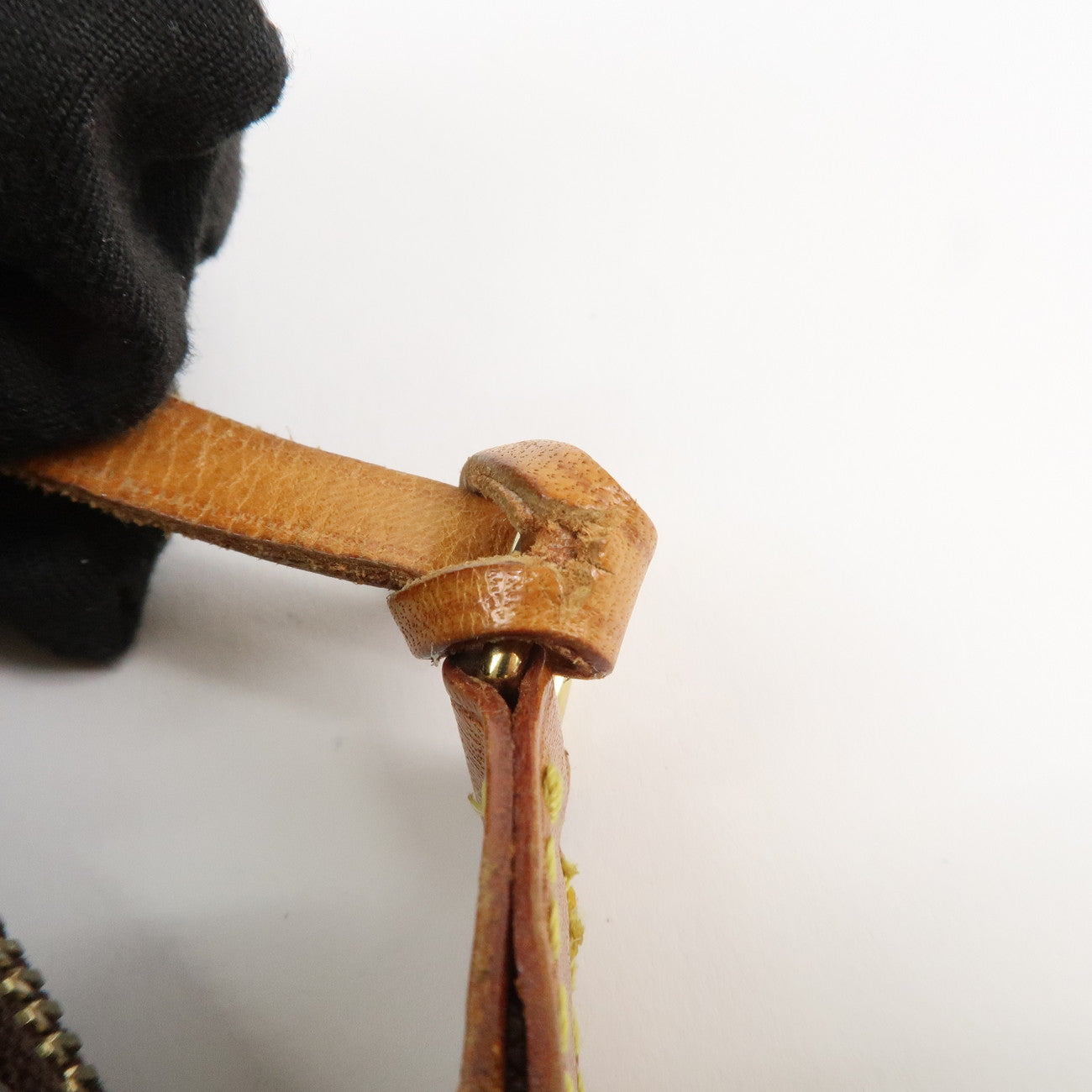 Louis Vuitton Monogram Pochette Accessoires Hand Bag Brown M51980 Used