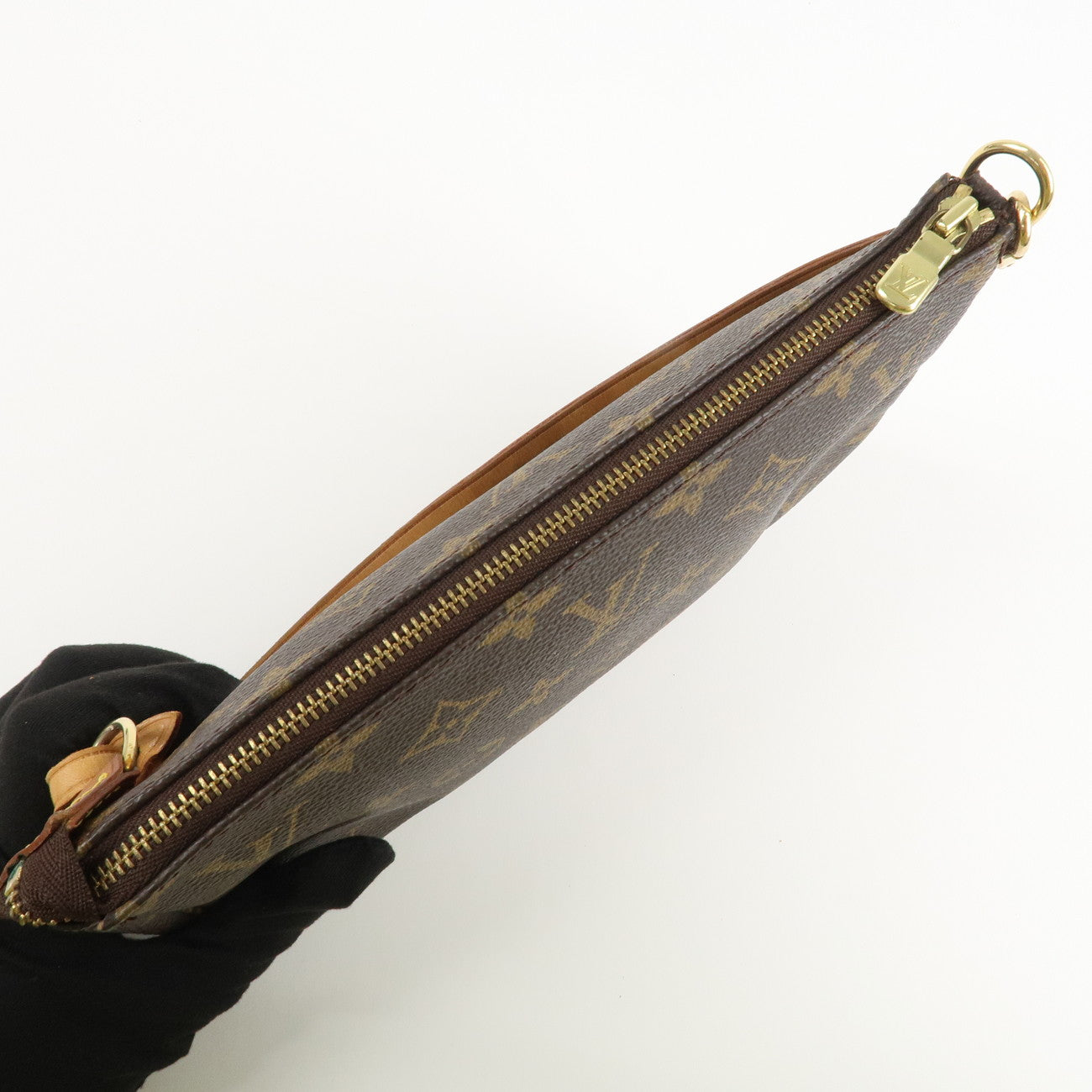 Louis Vuitton Monogram Pochette Accessoires Hand Bag Brown M51980 Used
