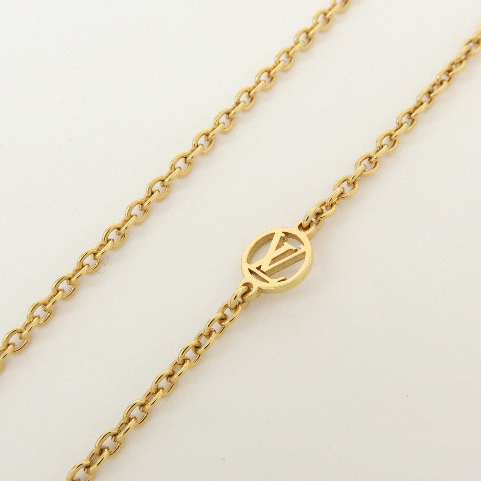 Louis Vuitton Collier Essential V Planet Metal Necklace M68920