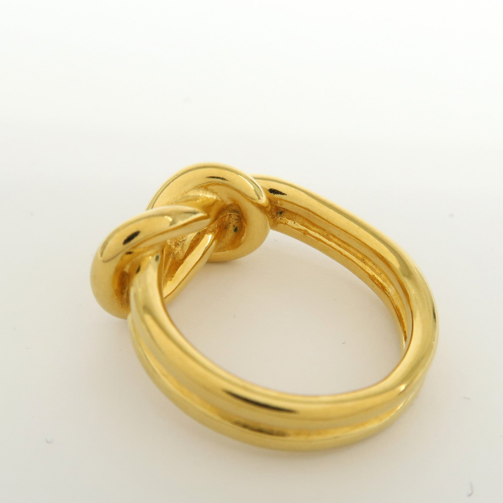 HERMES Atame Metal Scarf Ring Scarf Charm Gold