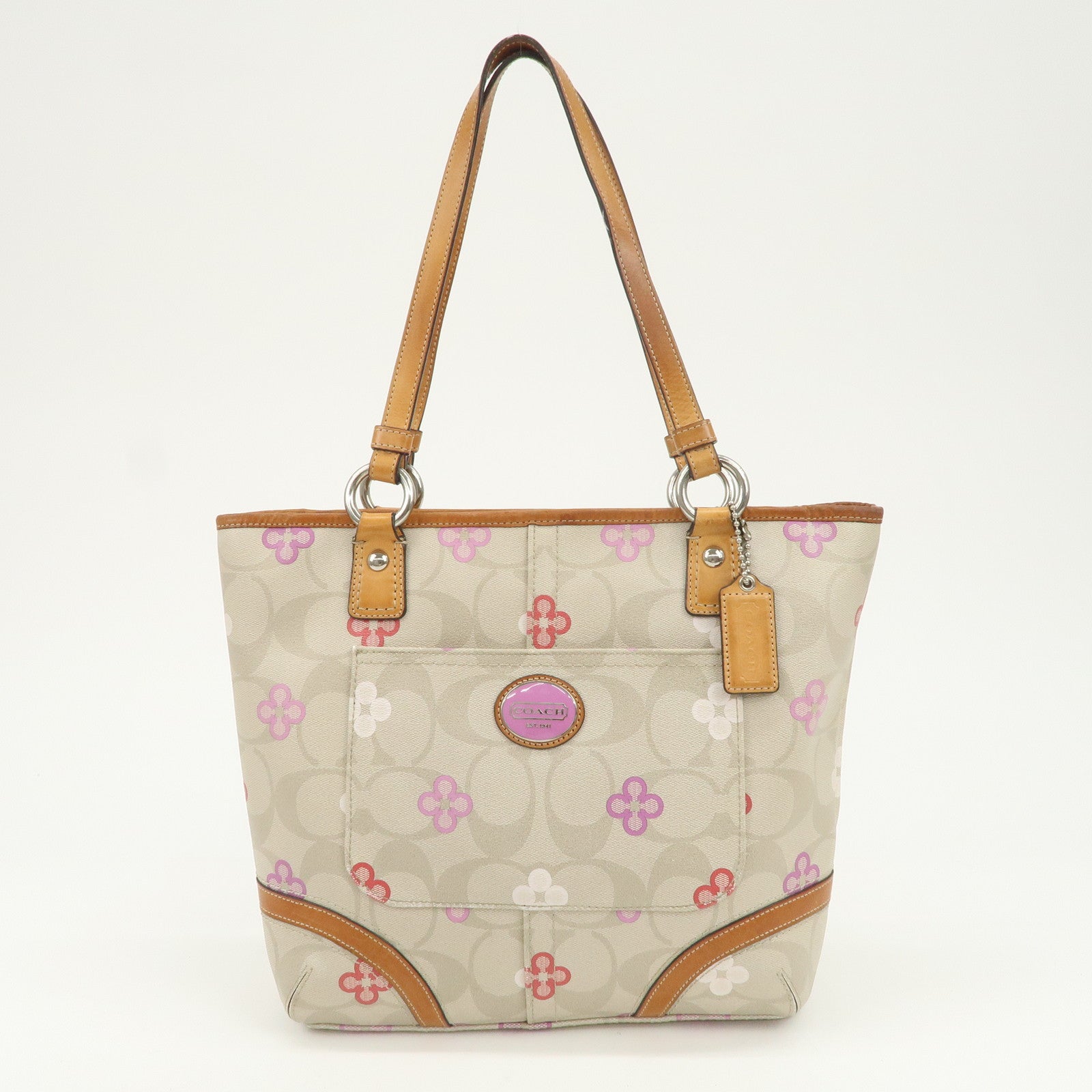 COACH Signature PVC Canvas Leather Set of 3 Shoulder Bag