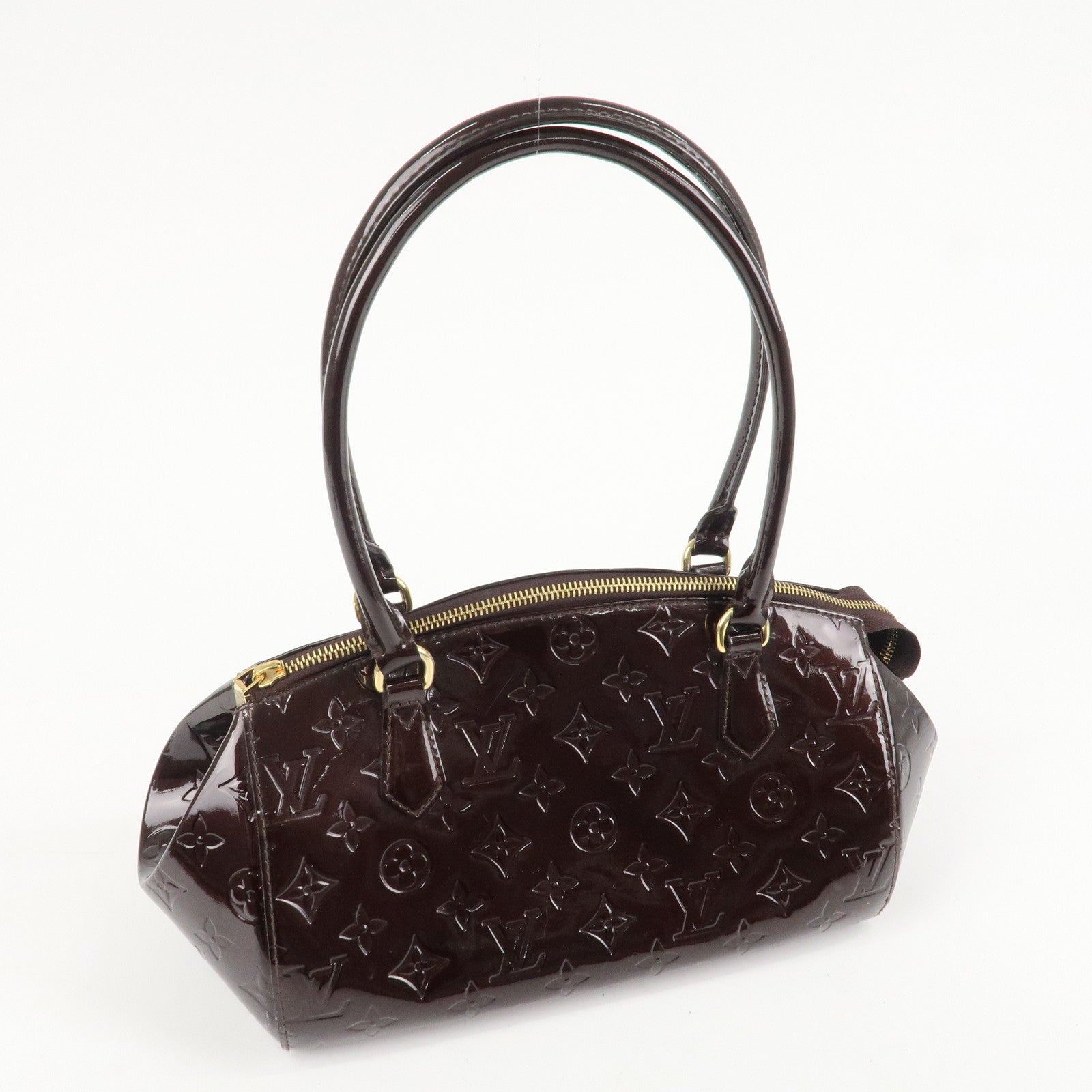 Louis Vuitton Monogram Vernis Sherwood PM Hand Bag M91493 Used