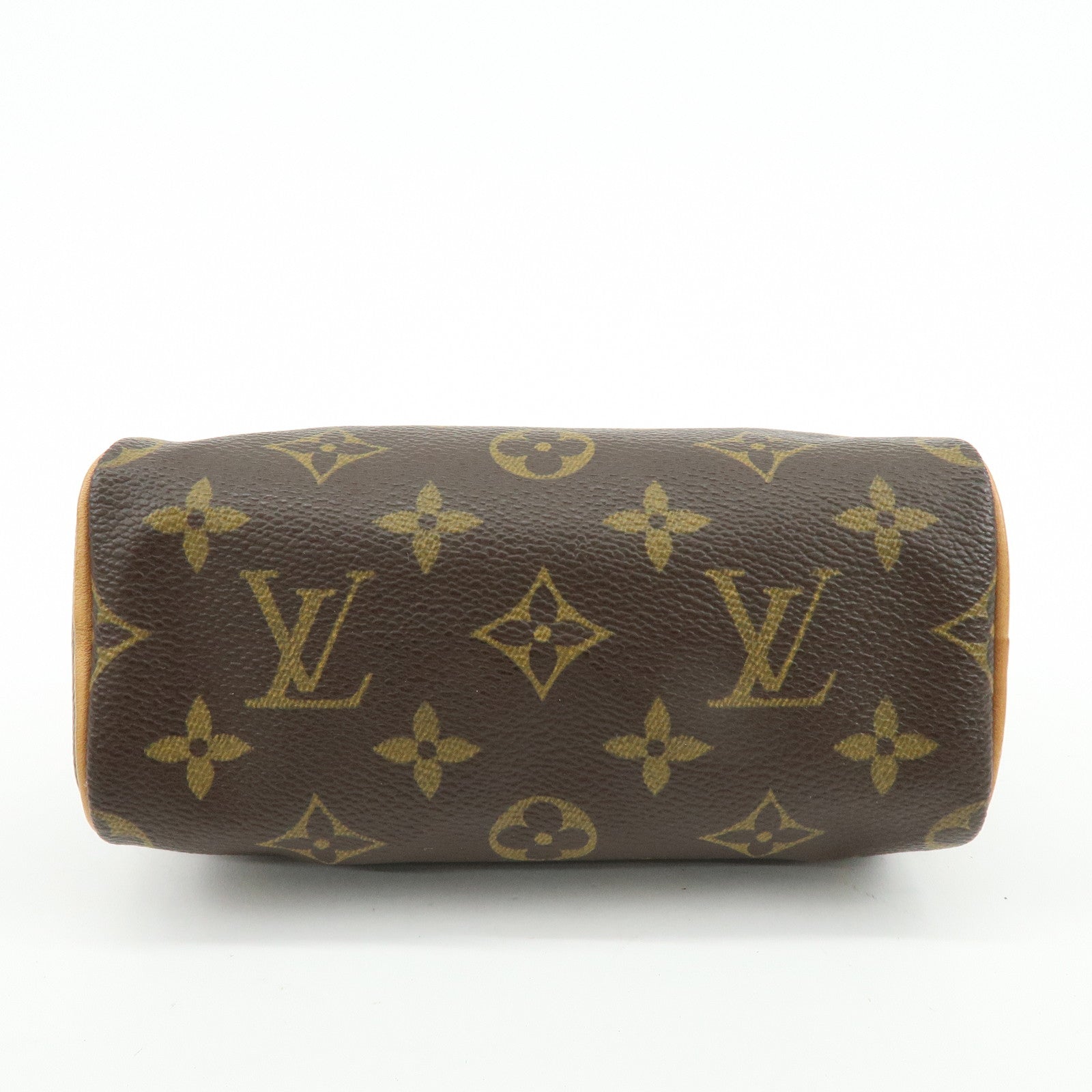 Louis Vuitton Monogram Mini Speedy Hand Bag & Strap Brown M41534