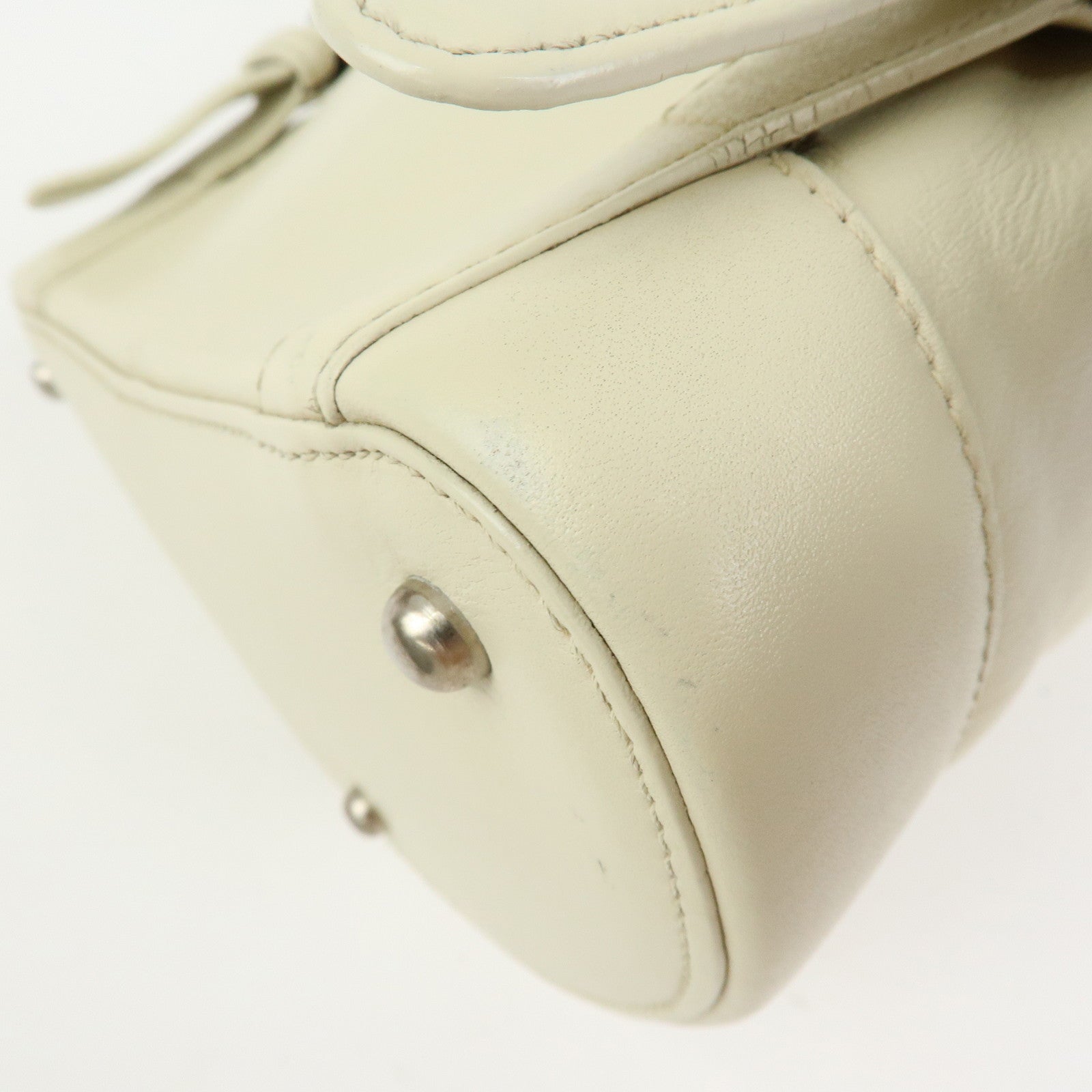LOEWE Anagram Anton Leather Backpack Rucksuck Ivory