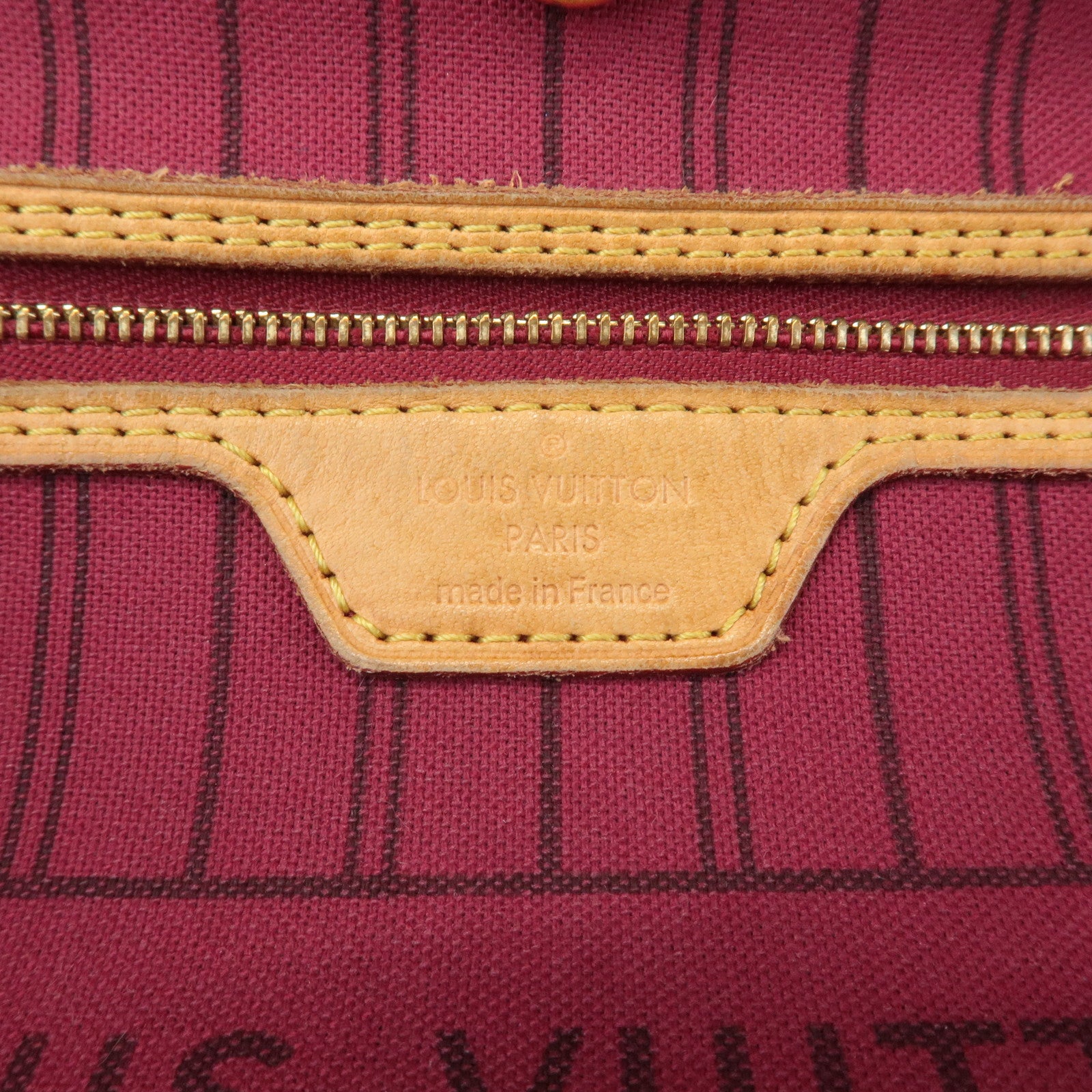 Louis Vuitton Monogram Neverfull MM Tote Bag Fuchisia M40996