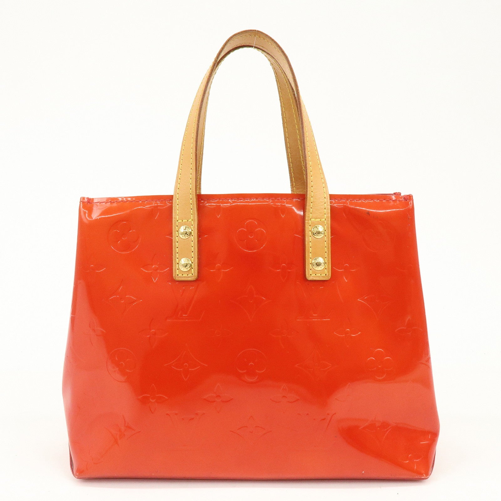 Louis Vuitton Monogram Vernis Lead PM Hand Bag Pomme d'Amour M91990