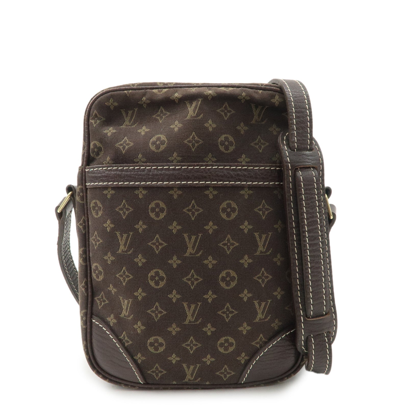 Louis Vuitton Monogram Mini Lin Danube Shoulder Bag Brown M95228