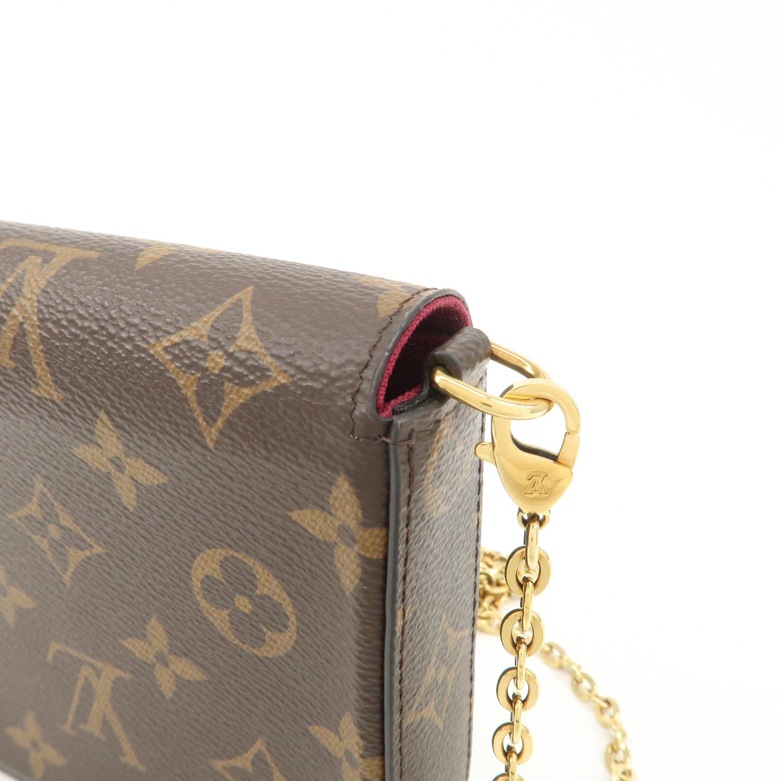 Louis Vuitton Monogram Pochette Felicie Shoulder Bag Brown M61276