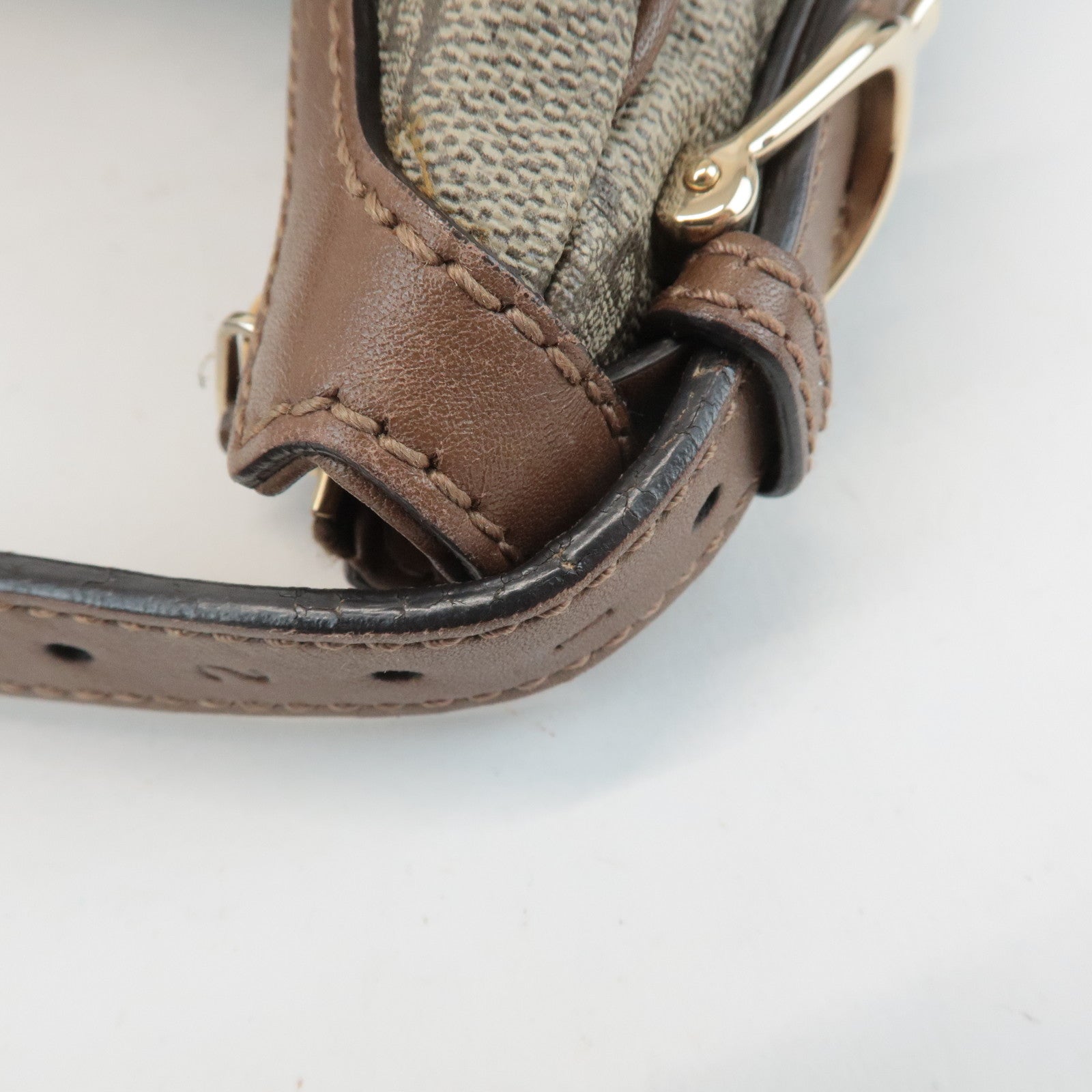 GUCCI GG Supreme Shoulder Bag Hand Bag Beige Brown 309618 Used