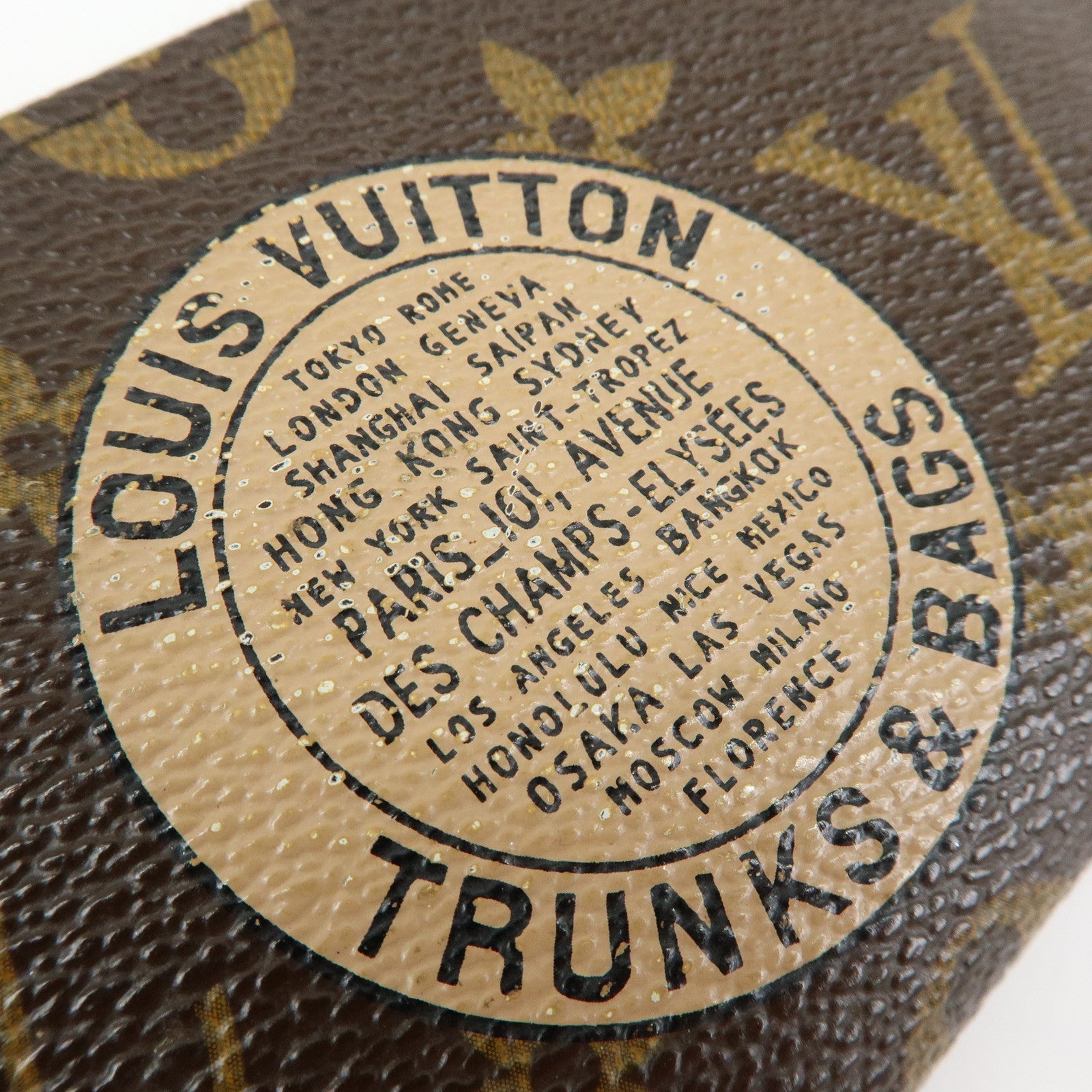 Louis Vuitton Monogram Pochette Cles Complis T&B Coin Case M58025