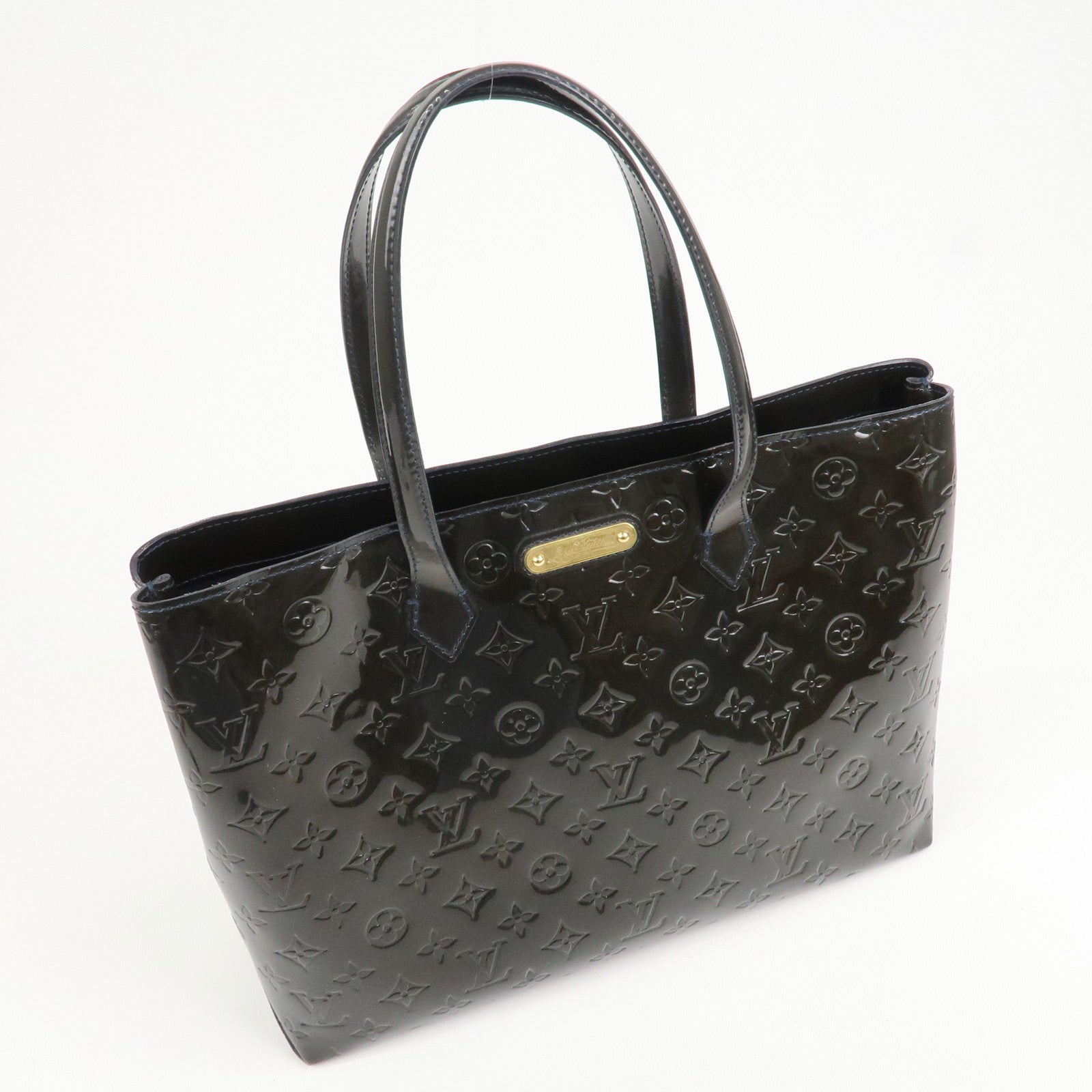 Louis Vuitton Monogram Vernis Leather Wilshire MM Hand Bag M91439