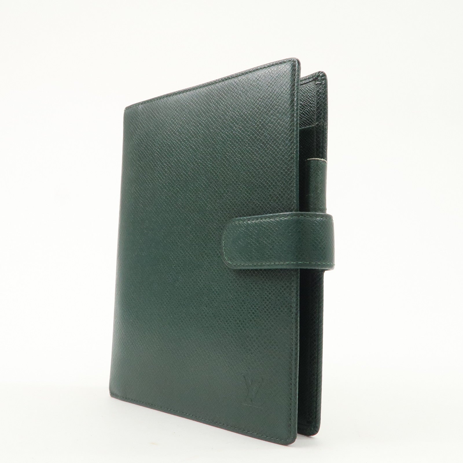 Louis Vuitton Taiga Agenda MM Planner Cover Epicea R20431 Used