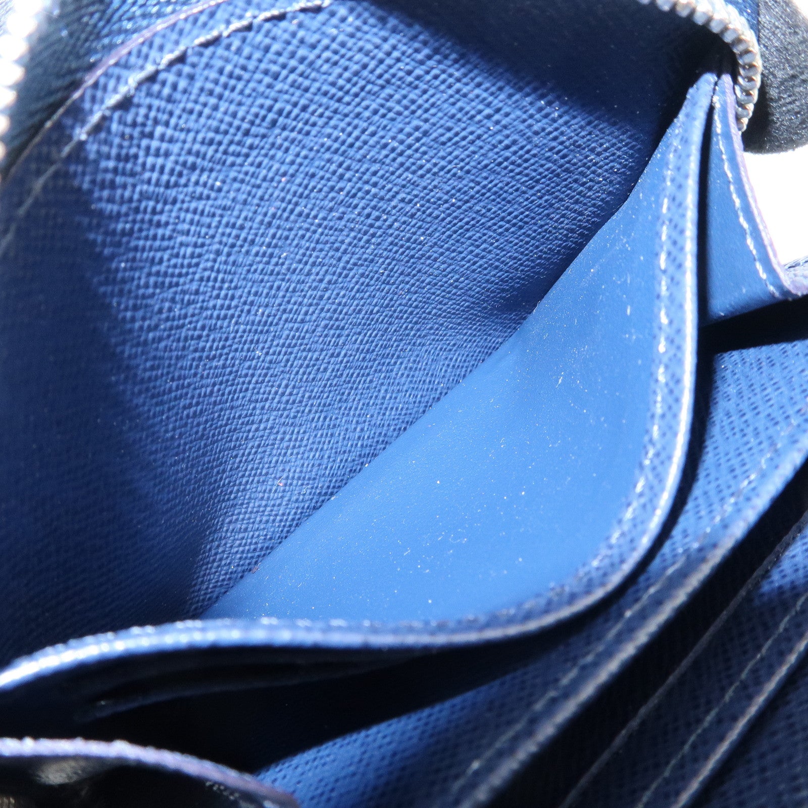 Louis Vuitton Epi leather Zippy Round Coin Case Andigo Blue M60384