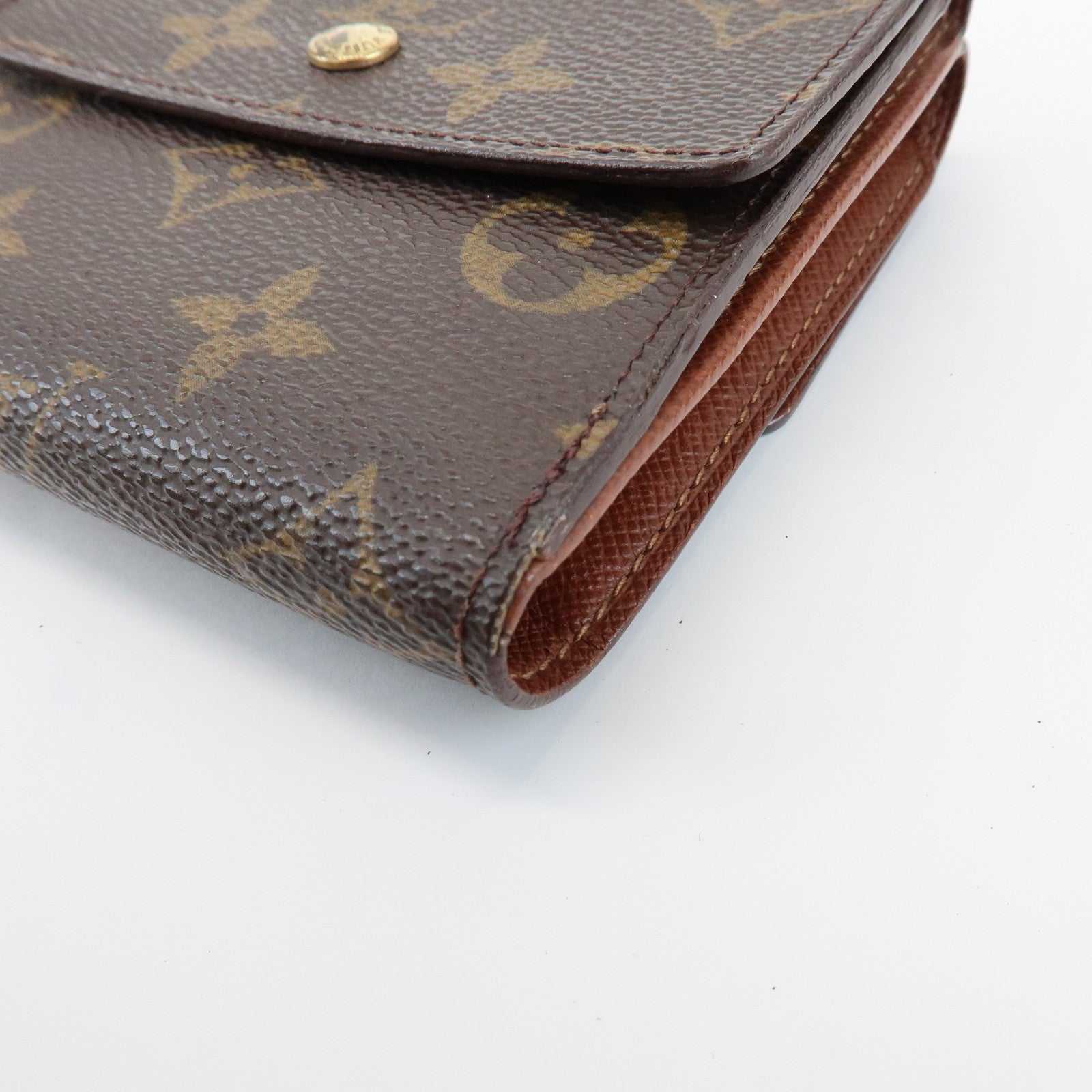 Louis Vuitton Monogram Set of 2 Bi- fold Wallets Brown M61652
