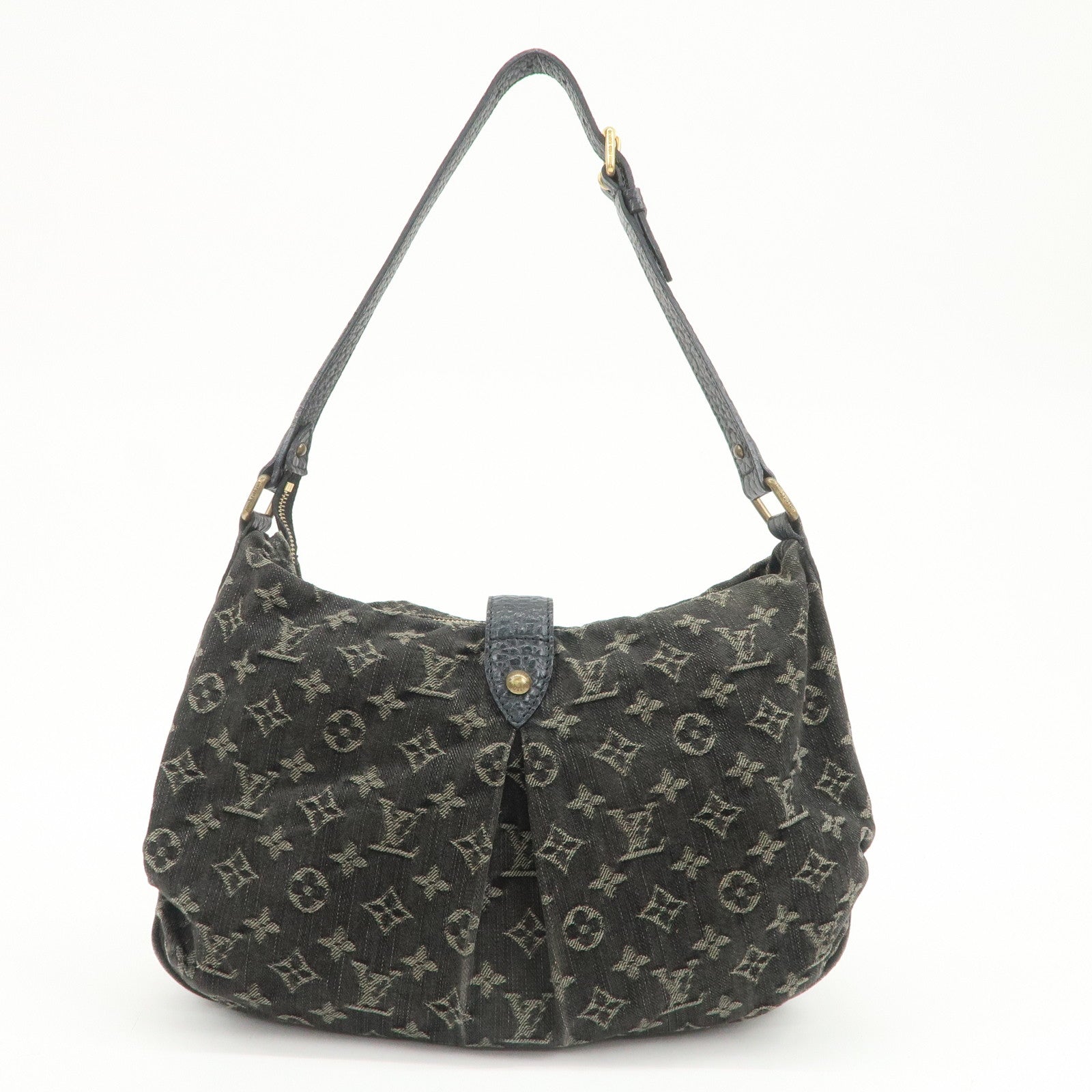 Louis Vuitton Monogram Denim Slightly Shoulder Bag Noir M95835