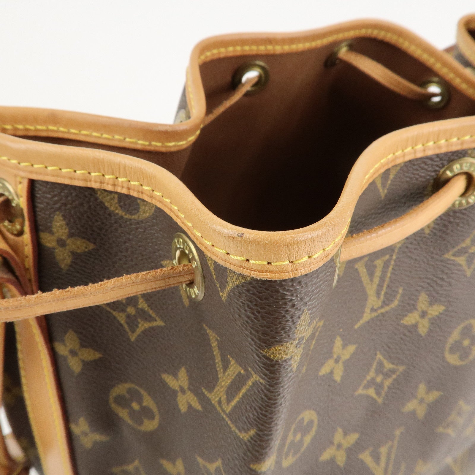 Louis Vuitton Monogram Noe Shoulder Bag Hand Bag Brown M42224 Used