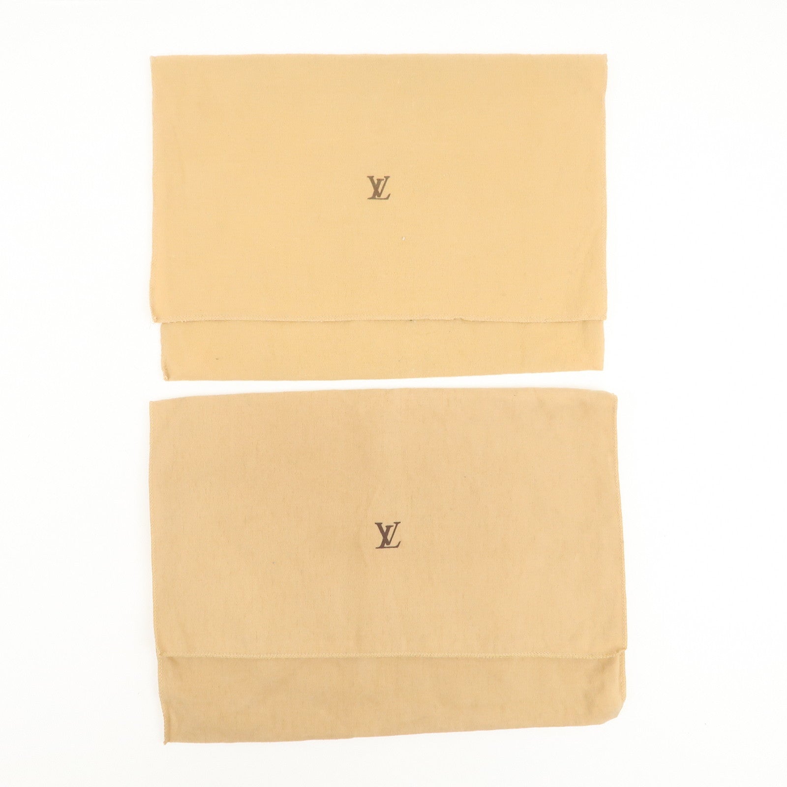 Louis Vuitton Set of 18 Dust Bag Storage Bag Flap Style Beige