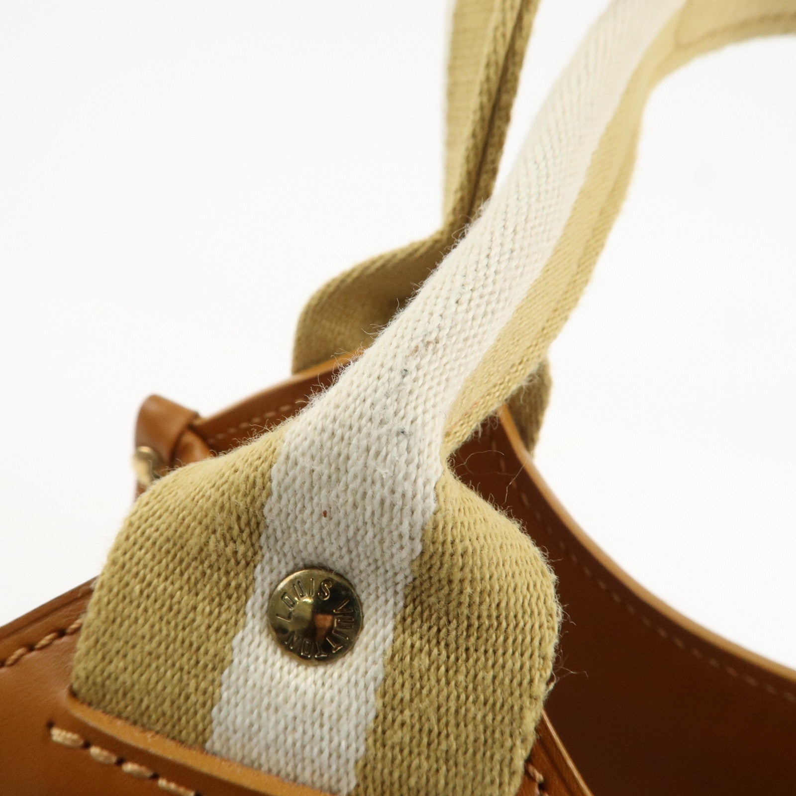 Louis Vuitton Monogram Mini Sac Catherine Hand Bag Beige M92328 Used