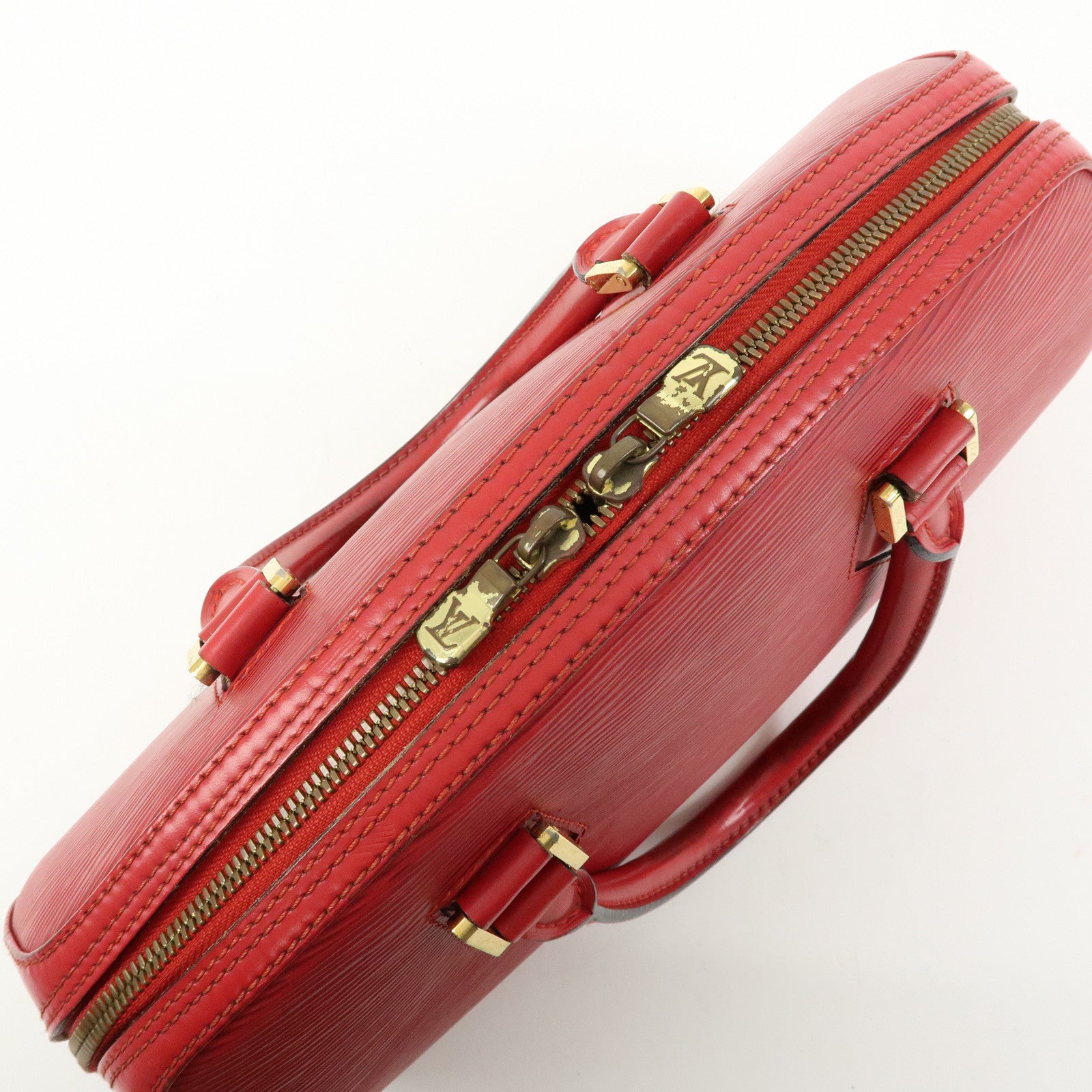Louis Vuitton Epi Leather Jasmine Hand Bag Castilian Red M52087