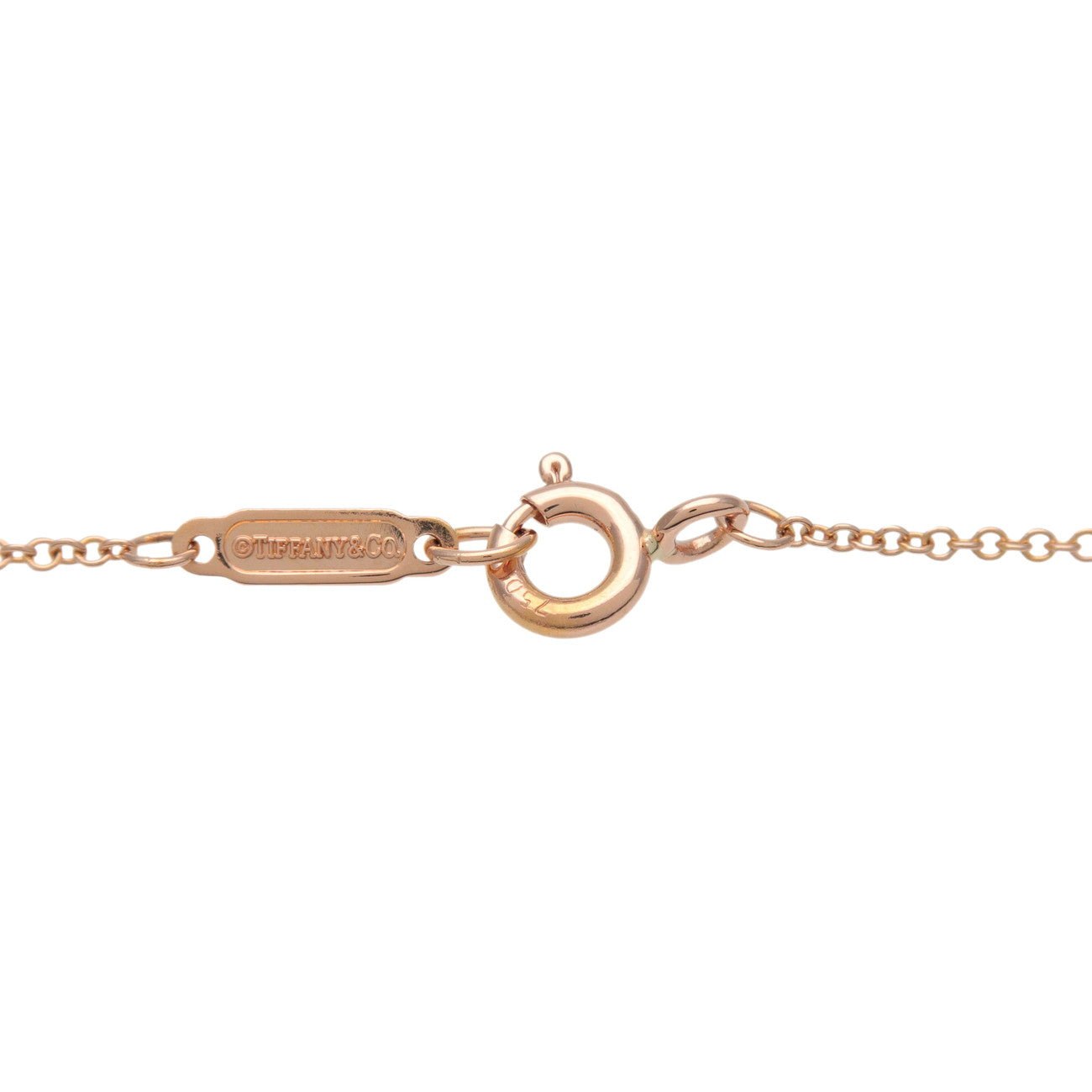 Tiffany & Co Heart Lock Necklace K18 750PG Rose Gold