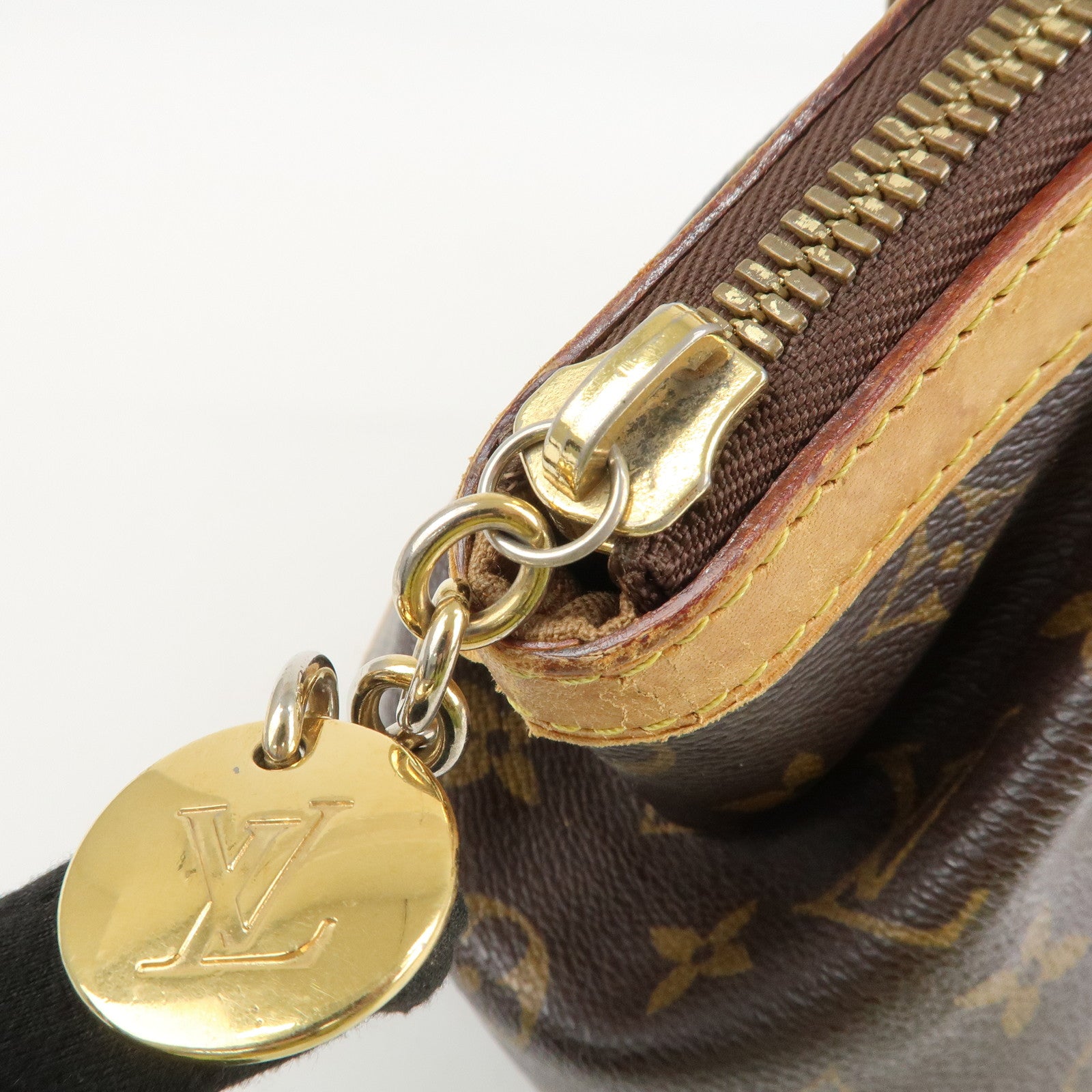 Louis Vuitton Monogram Tivoli PM Hand Bag Shoulder Bag Brown M40143 Used