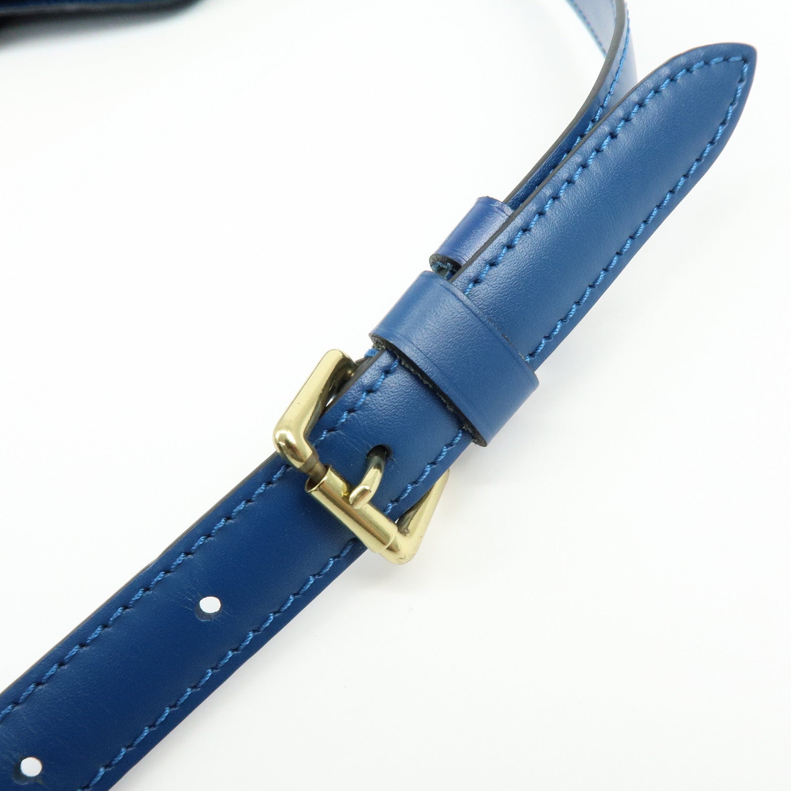 Louis Vuitton Epi Capucines Leather Shoulder Bag Toledo Blue M52345