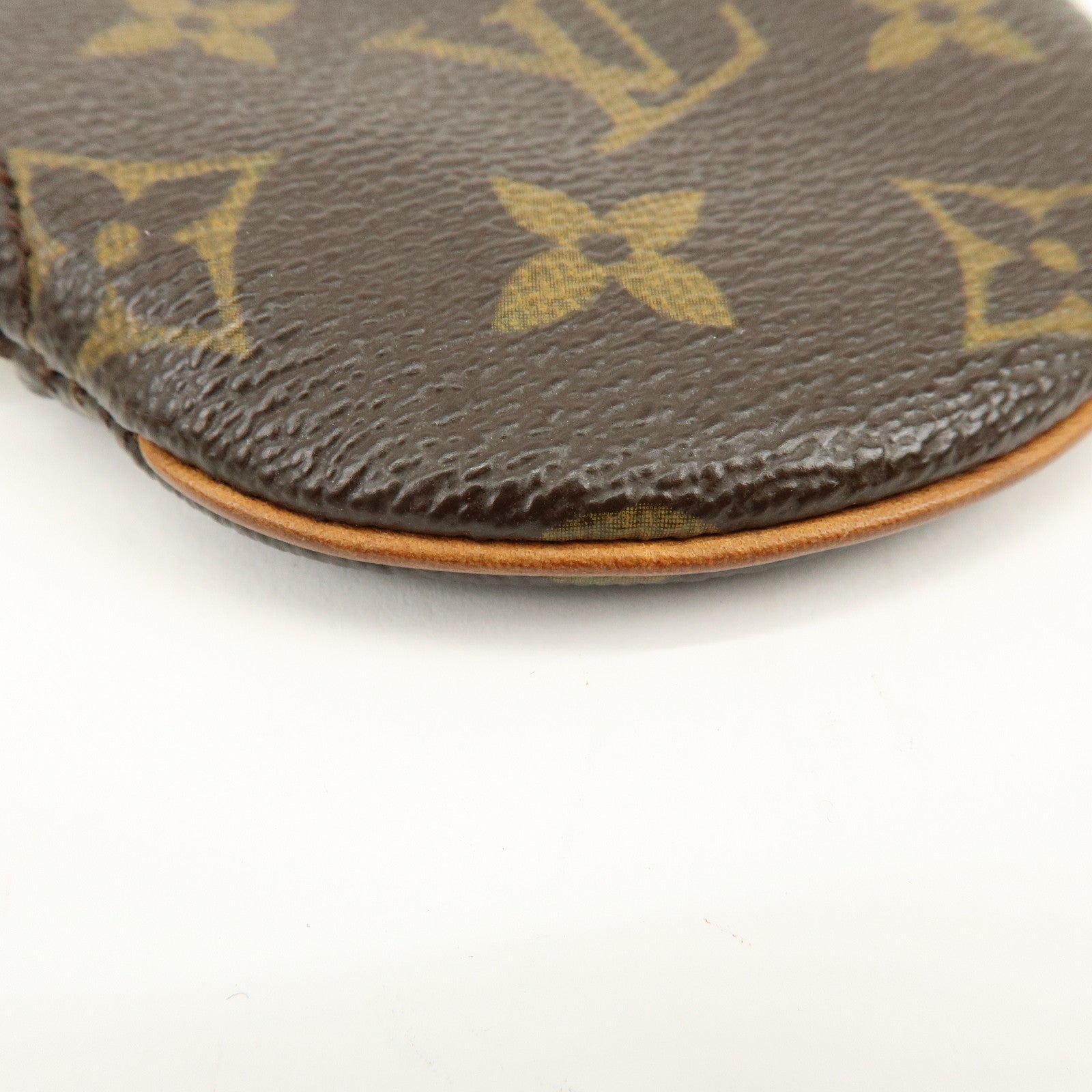 Louis Vuitton Monogram Porte Monnaie Rond Coin Case Brown M61926