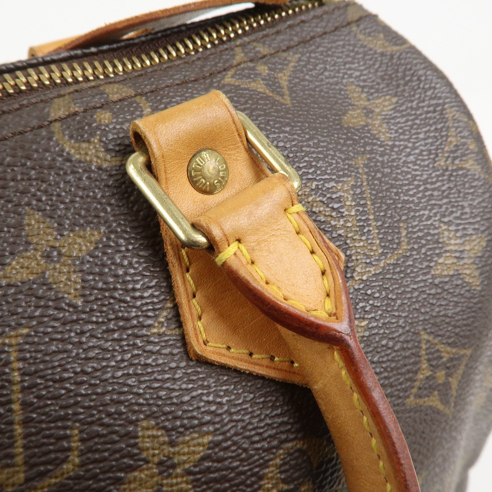 Louis Vuitton Monogram Speedy 25 Boston Bag Hand Bag Brown M41528