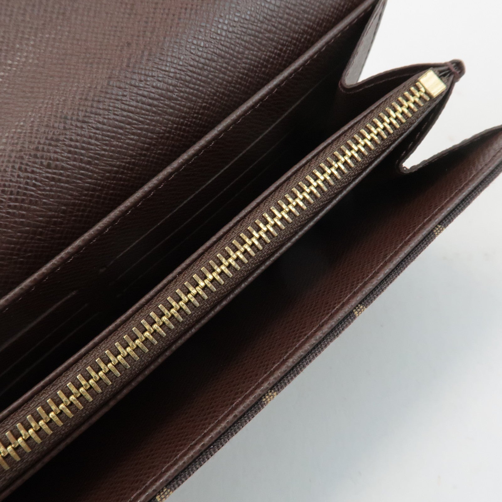 Louis Vuitton Monogram Mini Lin Portefeuille Sarah Long Wallet M95234 Used