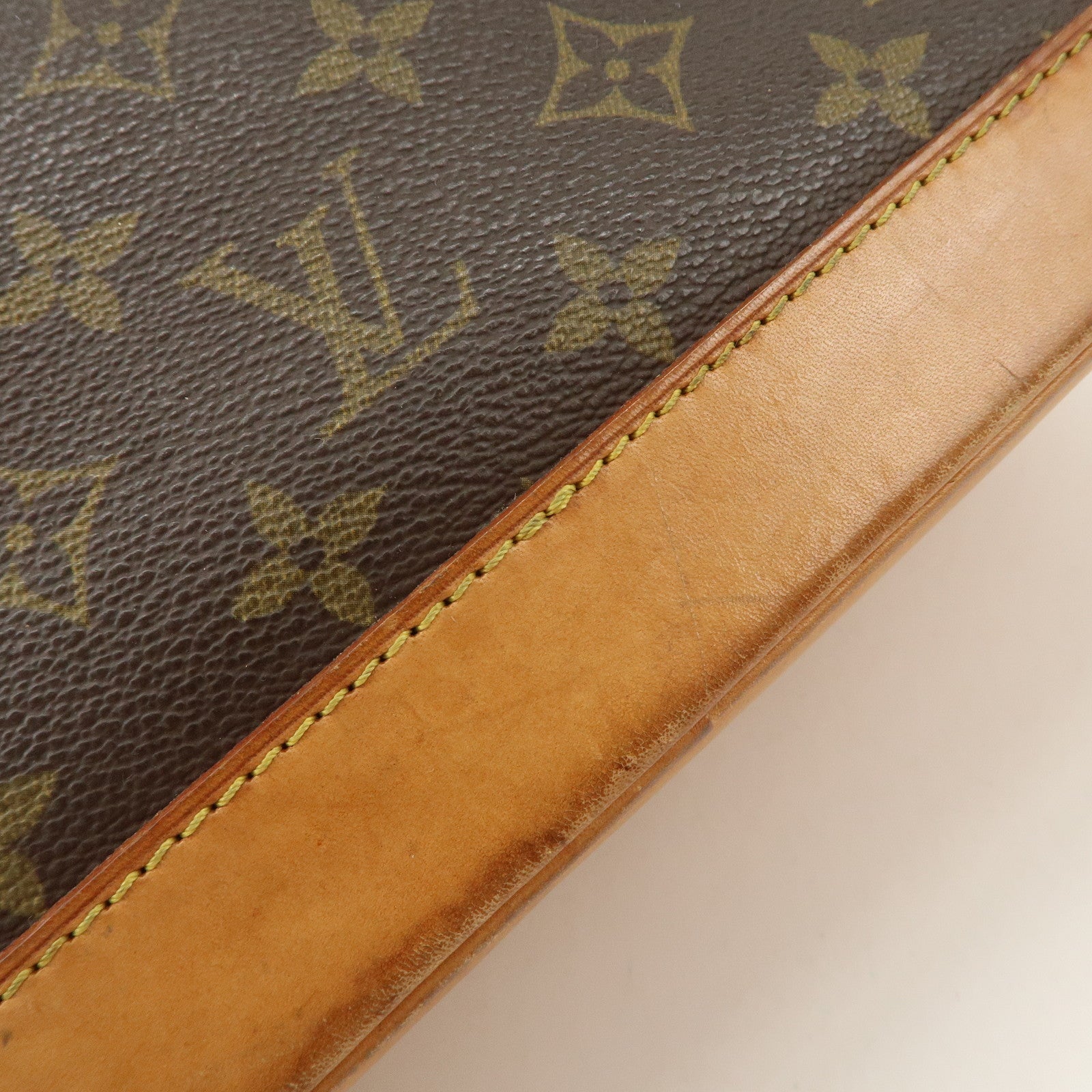 Louis Vuitton Monogram Alma Hand Bag Brown M51130 Used