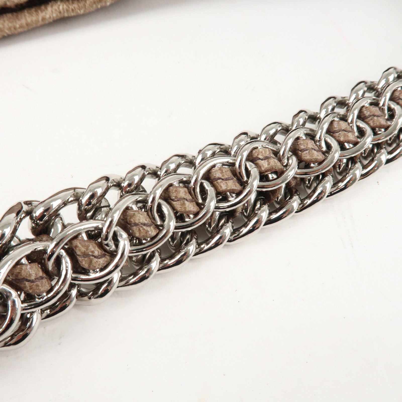 PRADA Logo Leather Shoulder Bag Hand Bag Brown Used