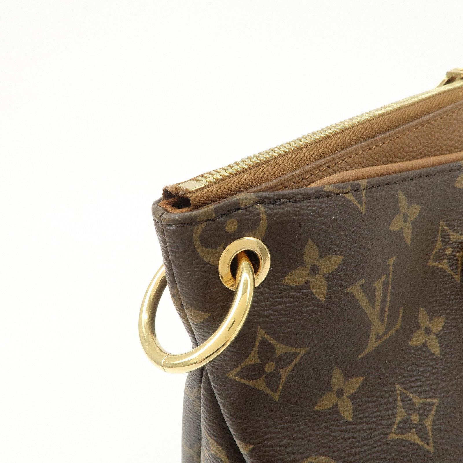 Louis Vuitton Monogram Canvas Pallas Hand Bag M40907 Used