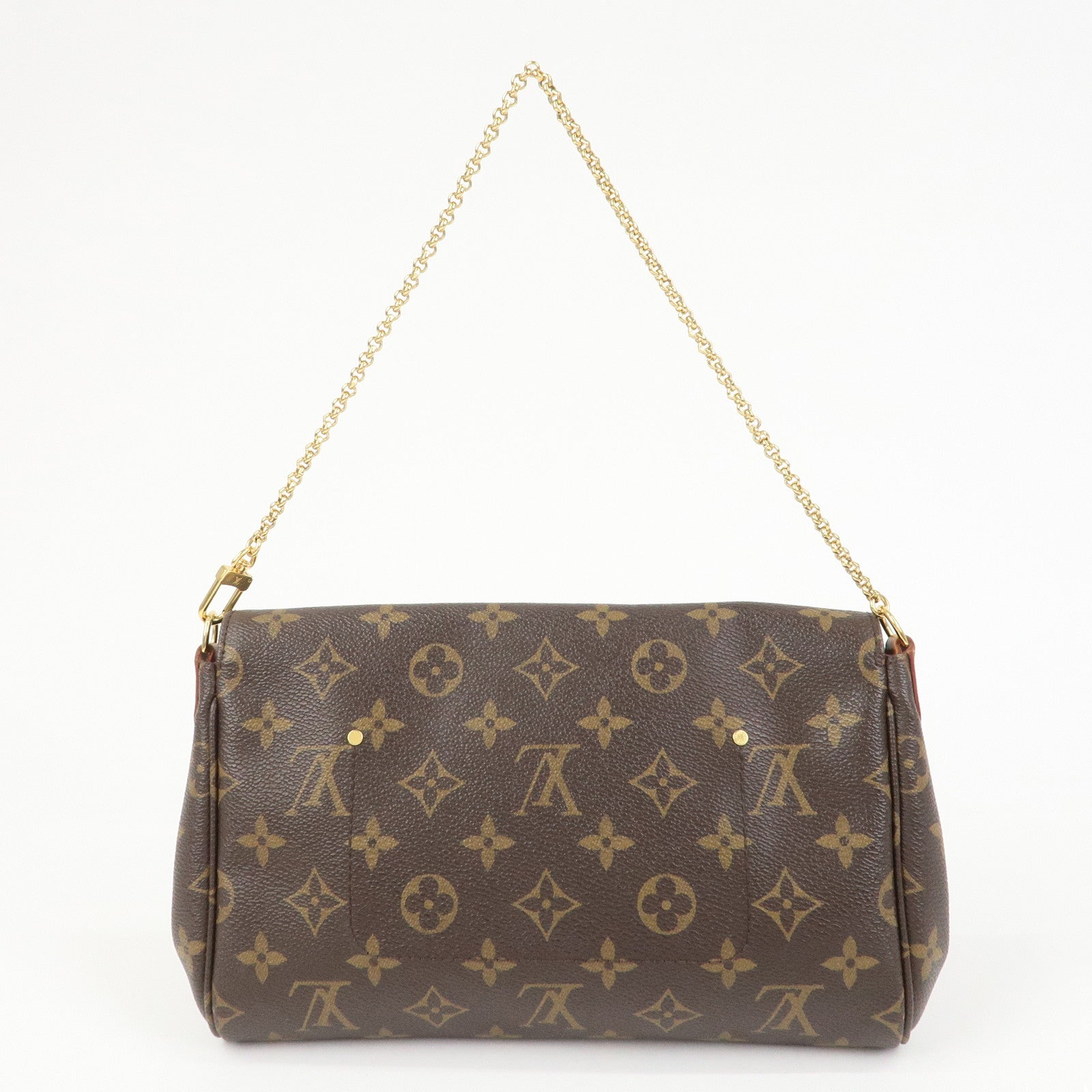 Louis Vuitton Monogram Favorite MM Shoulder Bag Brown M40718