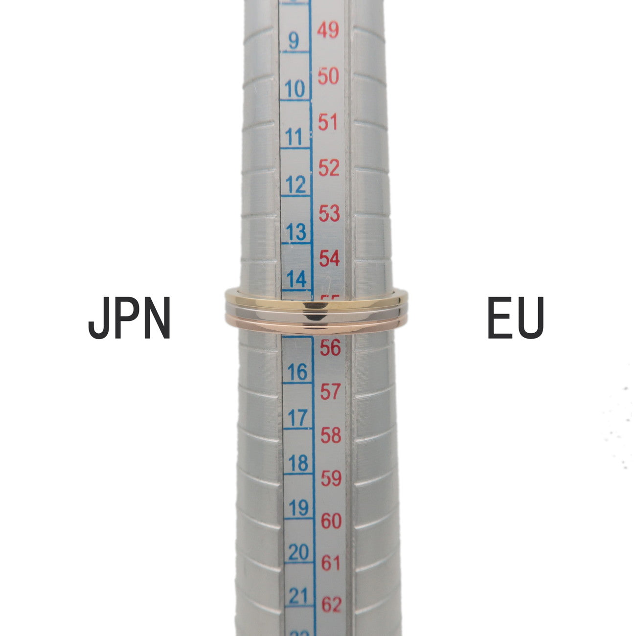 Cartier Vandome Three Color Ring #55 K18 750YG/WG/PG US7-7.5 Used