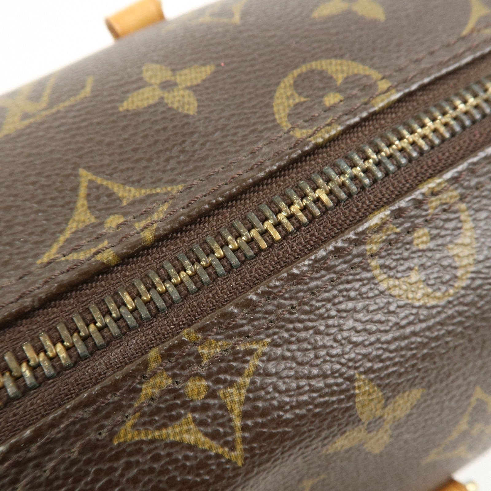 Louis Vuitton Monogram Papillon 26 Hand Bag Brown M51386