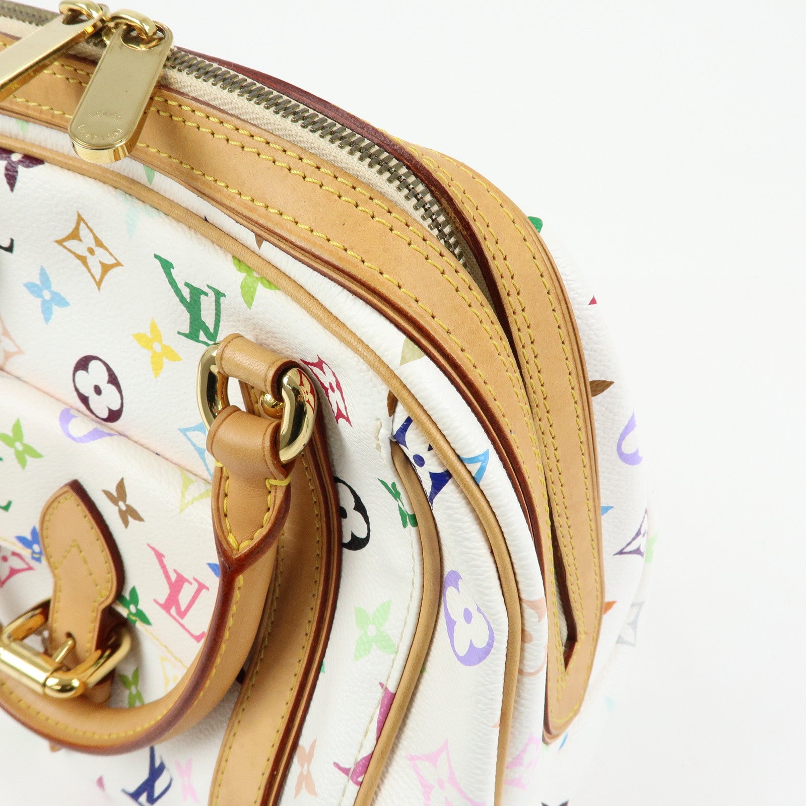 Louis Vuitton Monogram Multicolor Priscilla Hand Bag Blanc M40096
