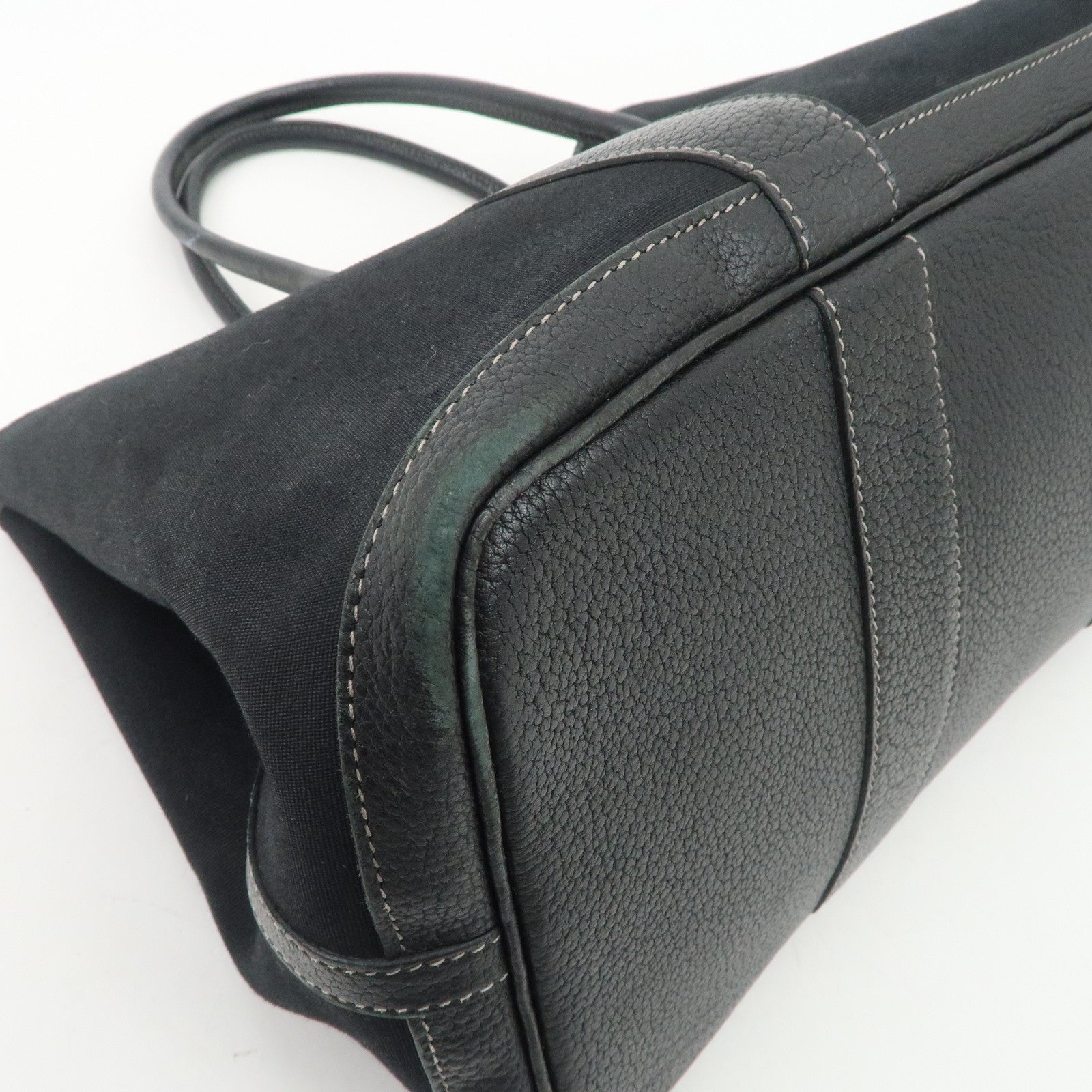 HERMES Toile Officier Negonda Garden Party PM G Stamped Tote Bag