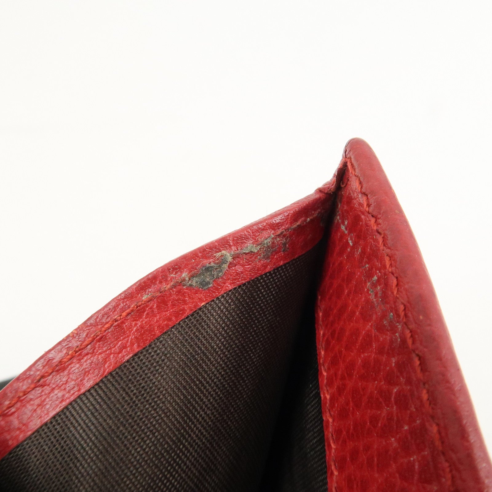 GUCCI GG Marmont Leather Mudium Compact Wallet Red 598587