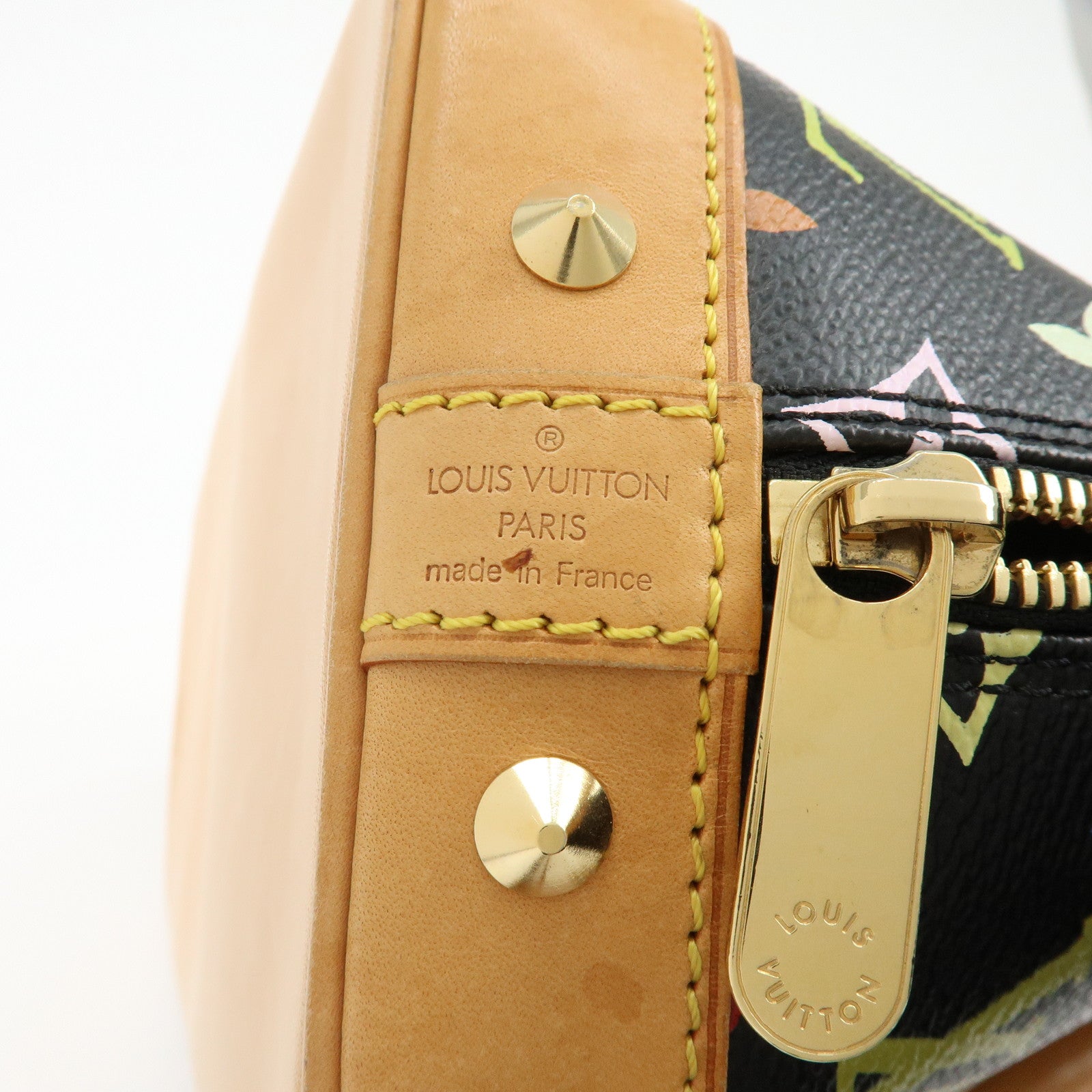 Louis Vuitton Monogram Multicolor Alma PM Hand Bag Noir M40444