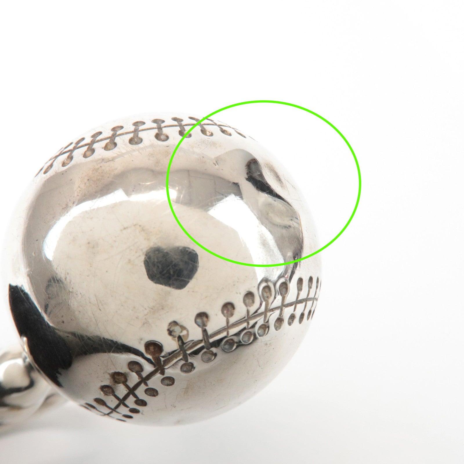 Tiffany & Co SV925 Baseball Rattle Silver