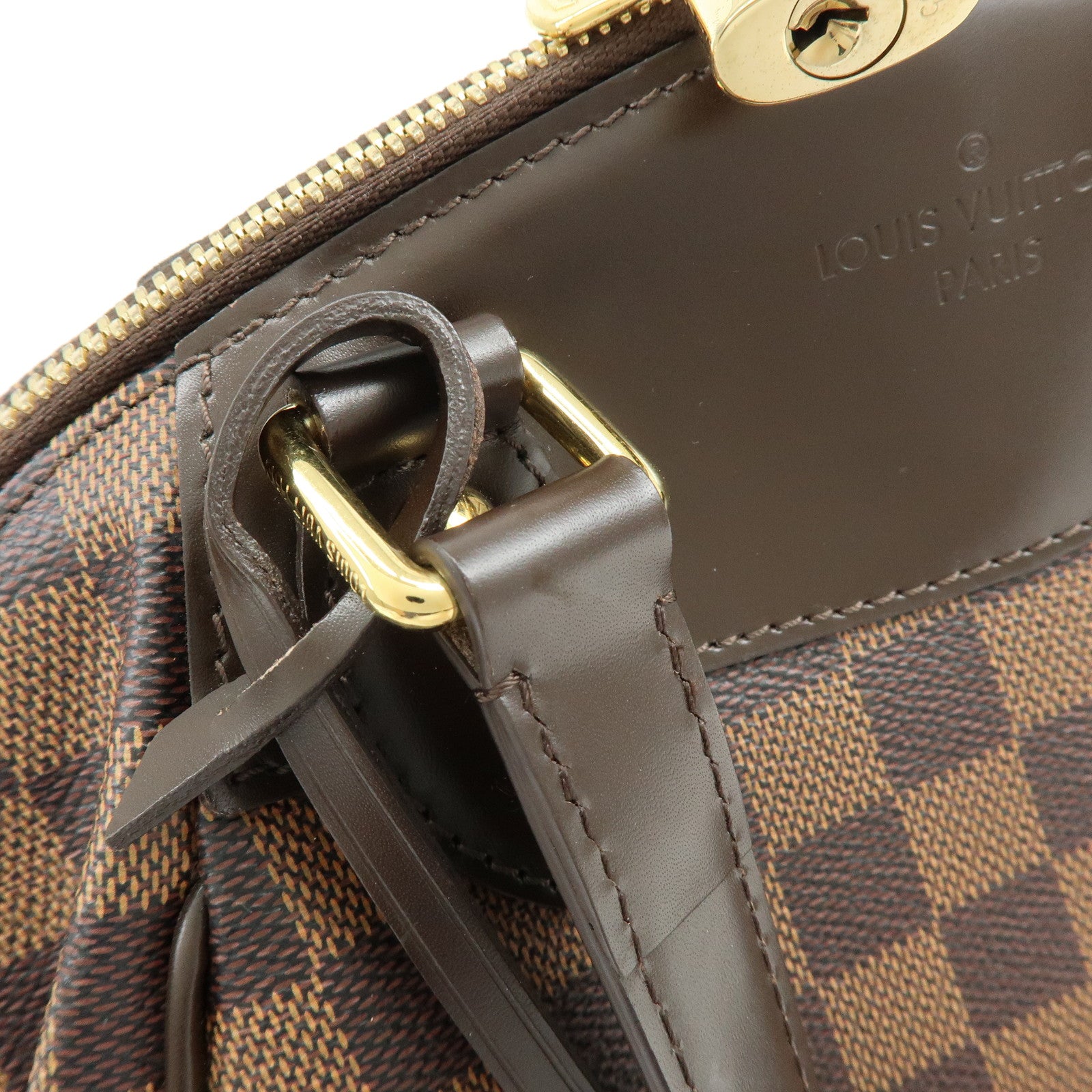 Louis Vuitton Damier Ebene Verona PM Hand Bag Brown