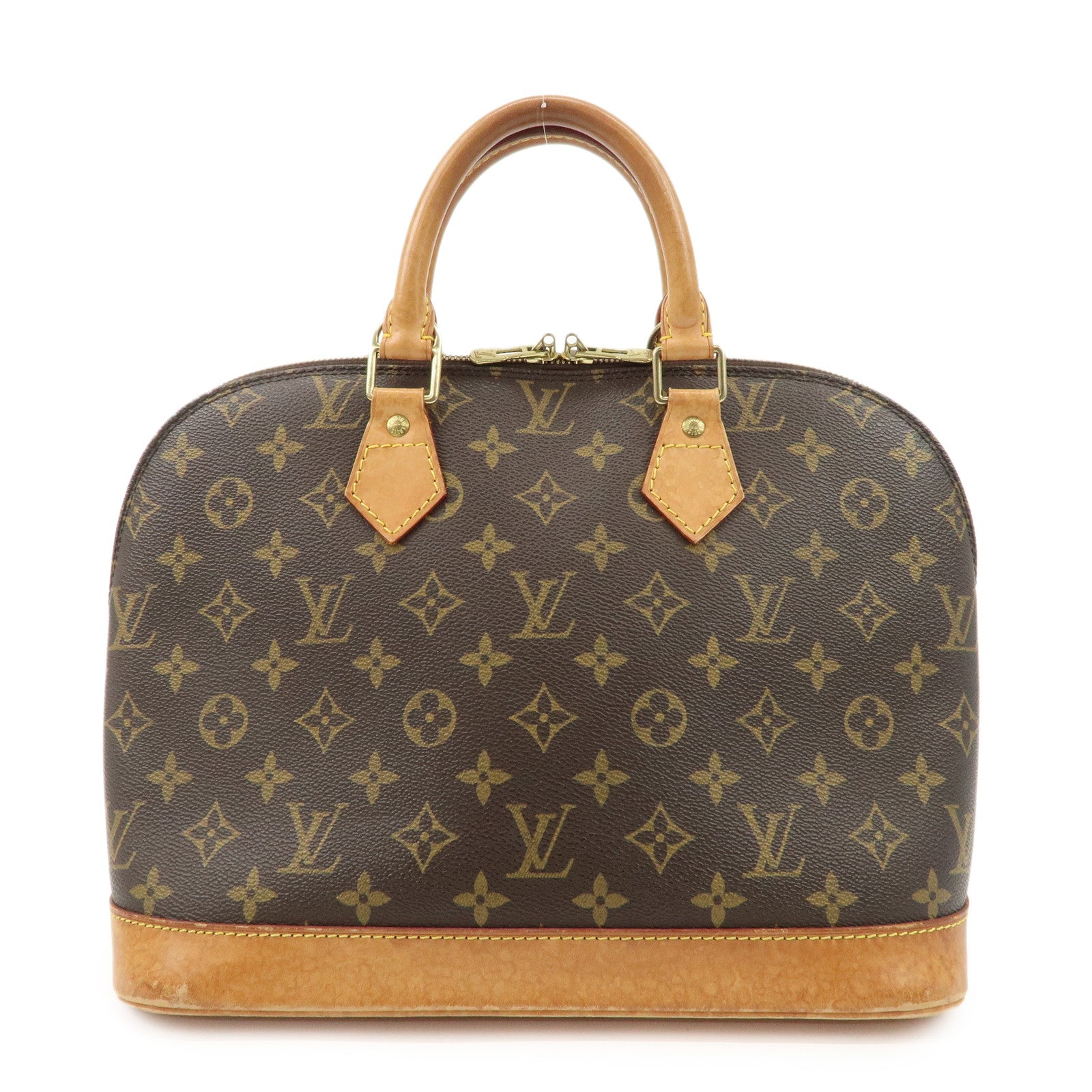 Louis Vuitton Monogram Alma PM Hand Bag Brown M51130 Used