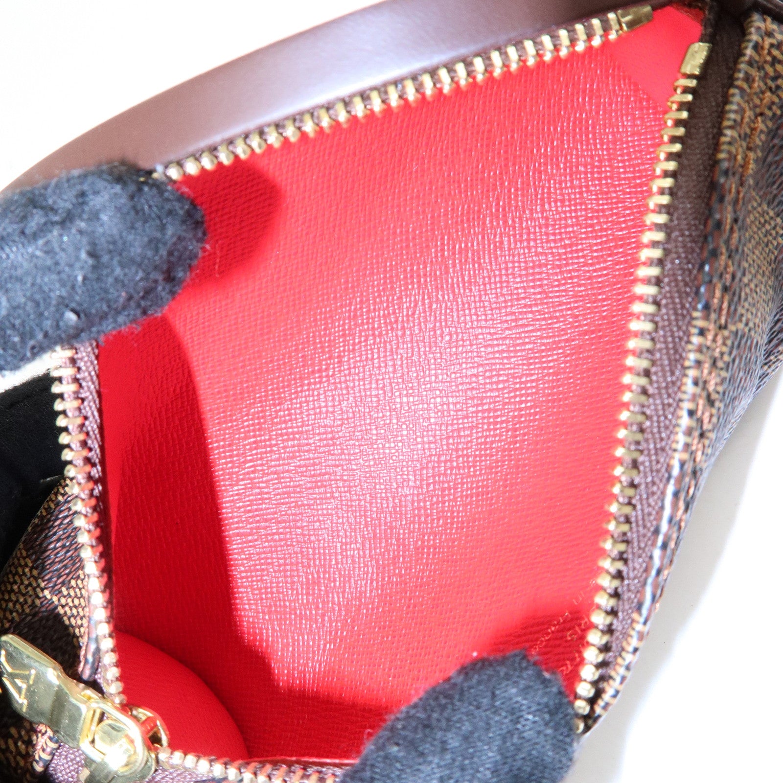 Louis Vuitton Damier Ebene Mini Pouch for Papillon Bag Brown