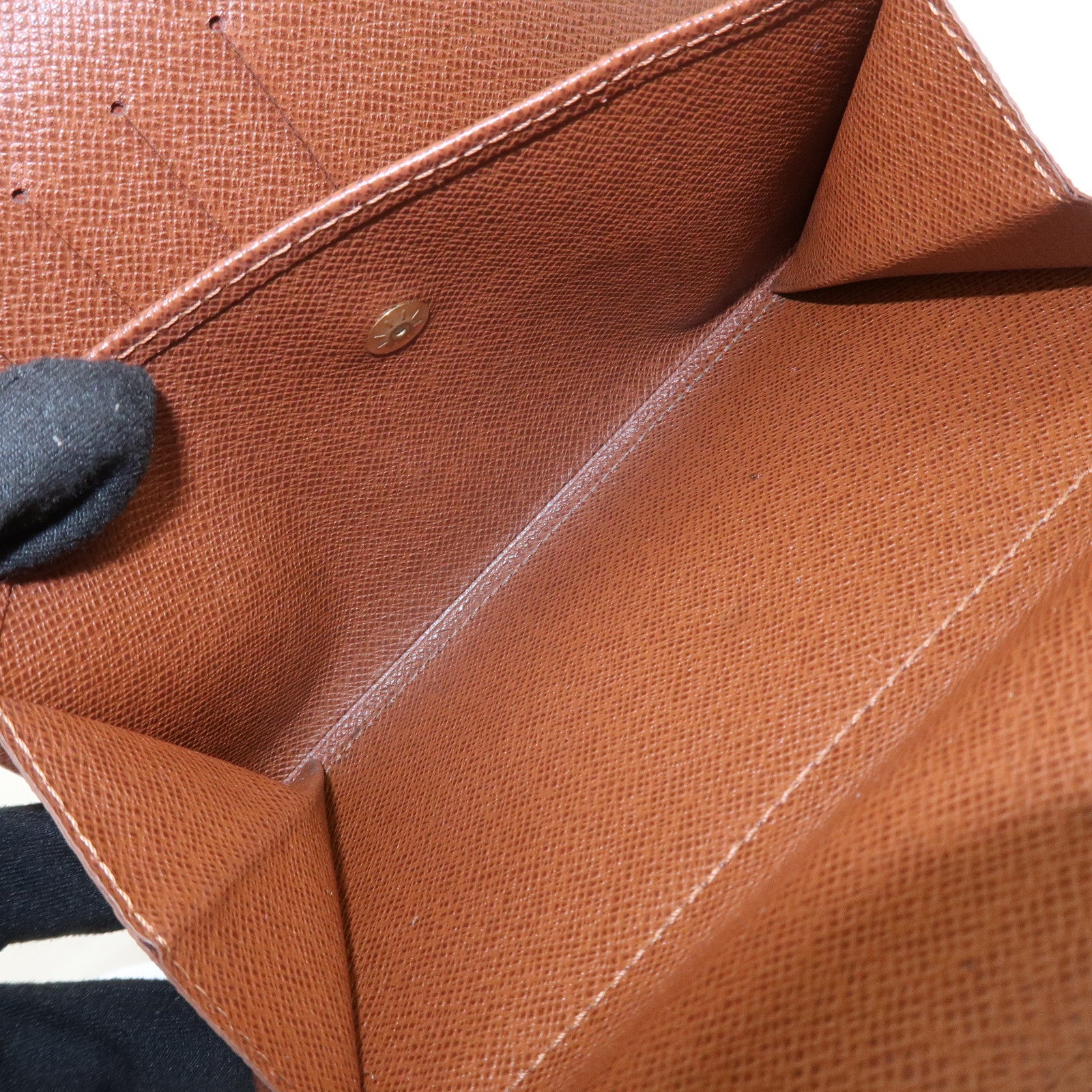 Louis Vuitton Porte Tresor Etui Chequier Wallet Brown M61200